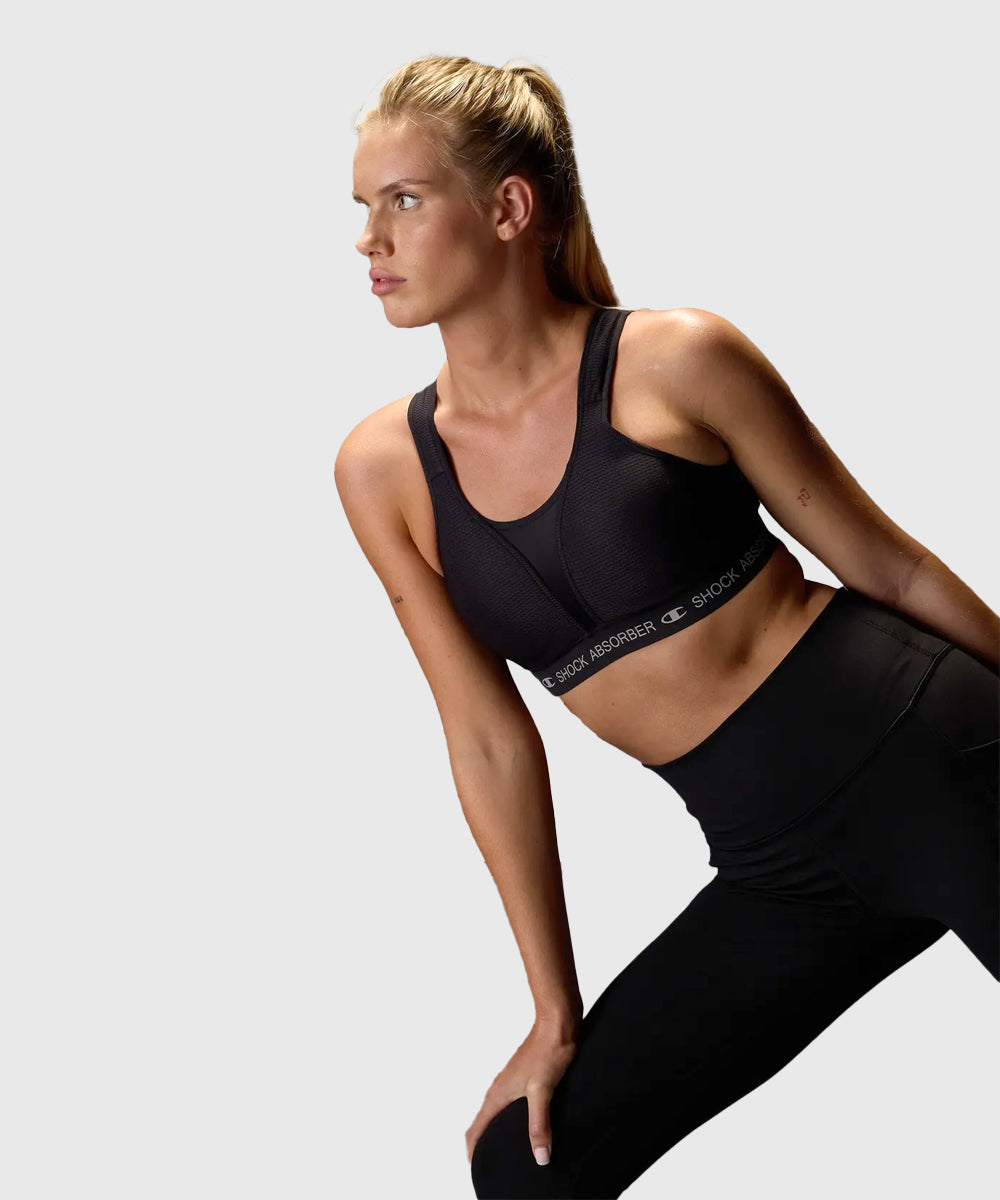 Champion Shock Absorber Ultimate Padded Run Reggiseno Sportivo - Nero