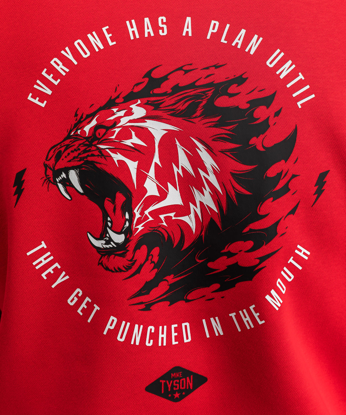 Venum x Mike Tyson Tiger Hoodie - Intensivrot/Tiefschwarz