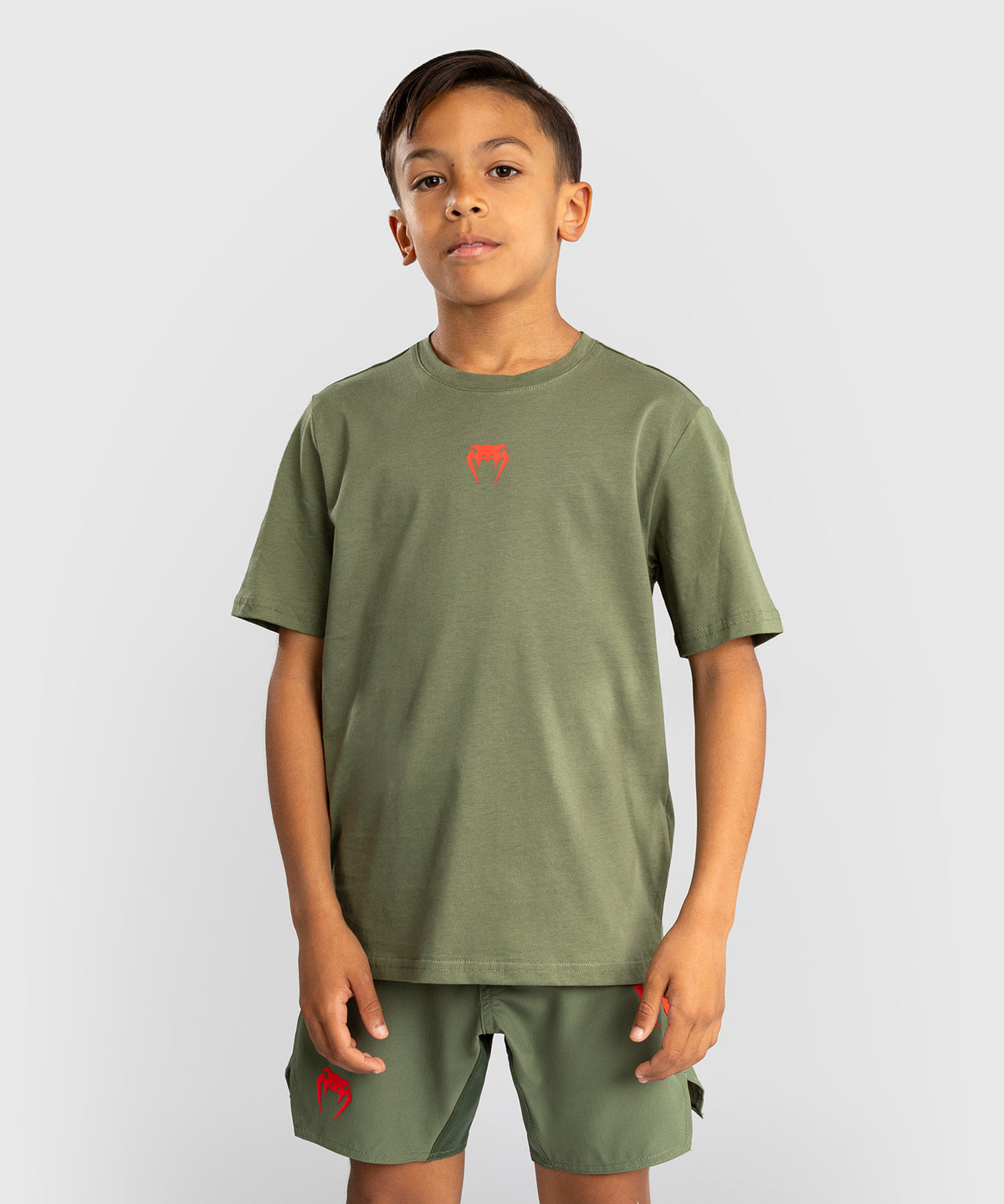 Venum Contender T-shirt per Bambini - Verde Militare/Arancione