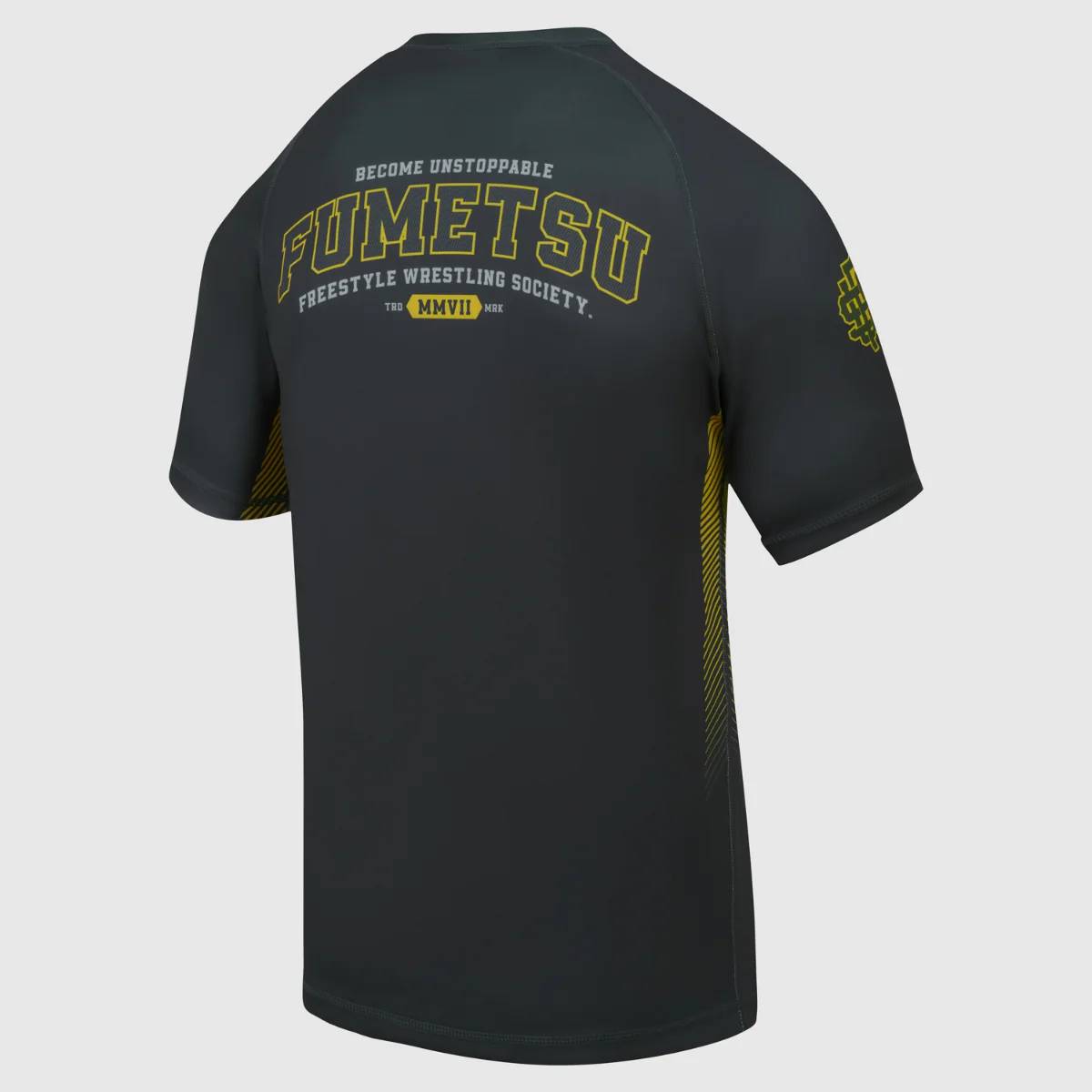 Fumetsu Varsity Rashguard de Manga Corta - Grau