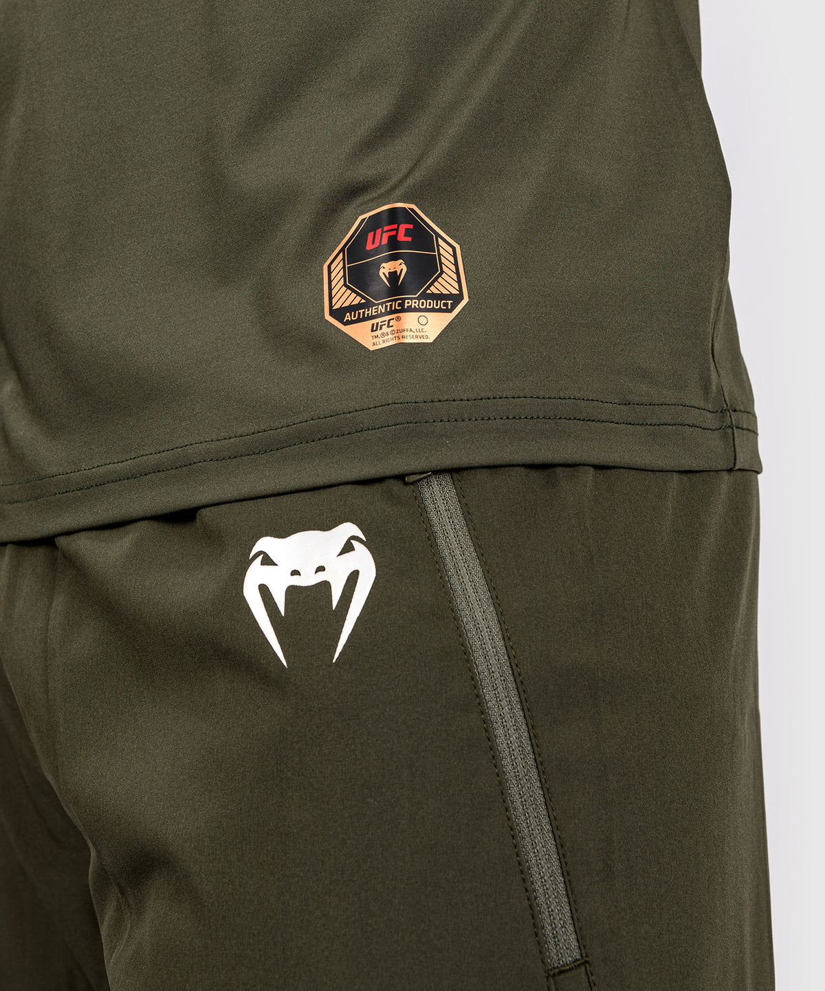 UFC Adrenaline by Venum Fight Week Dry-tech-T-Shirt für Männer - Khaki/Bronze