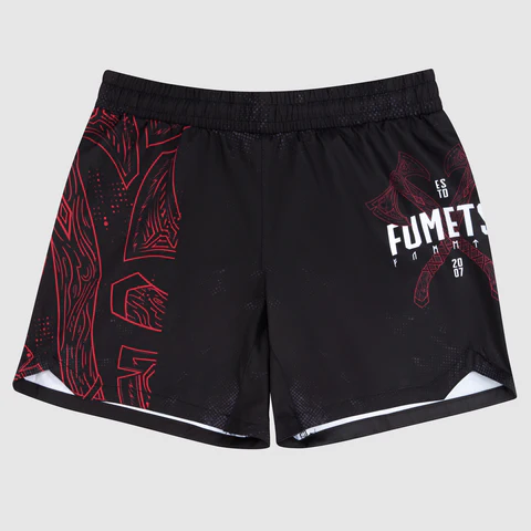 Fumetsu V-Lite Berserker Fightshorts - Negro/Rojo