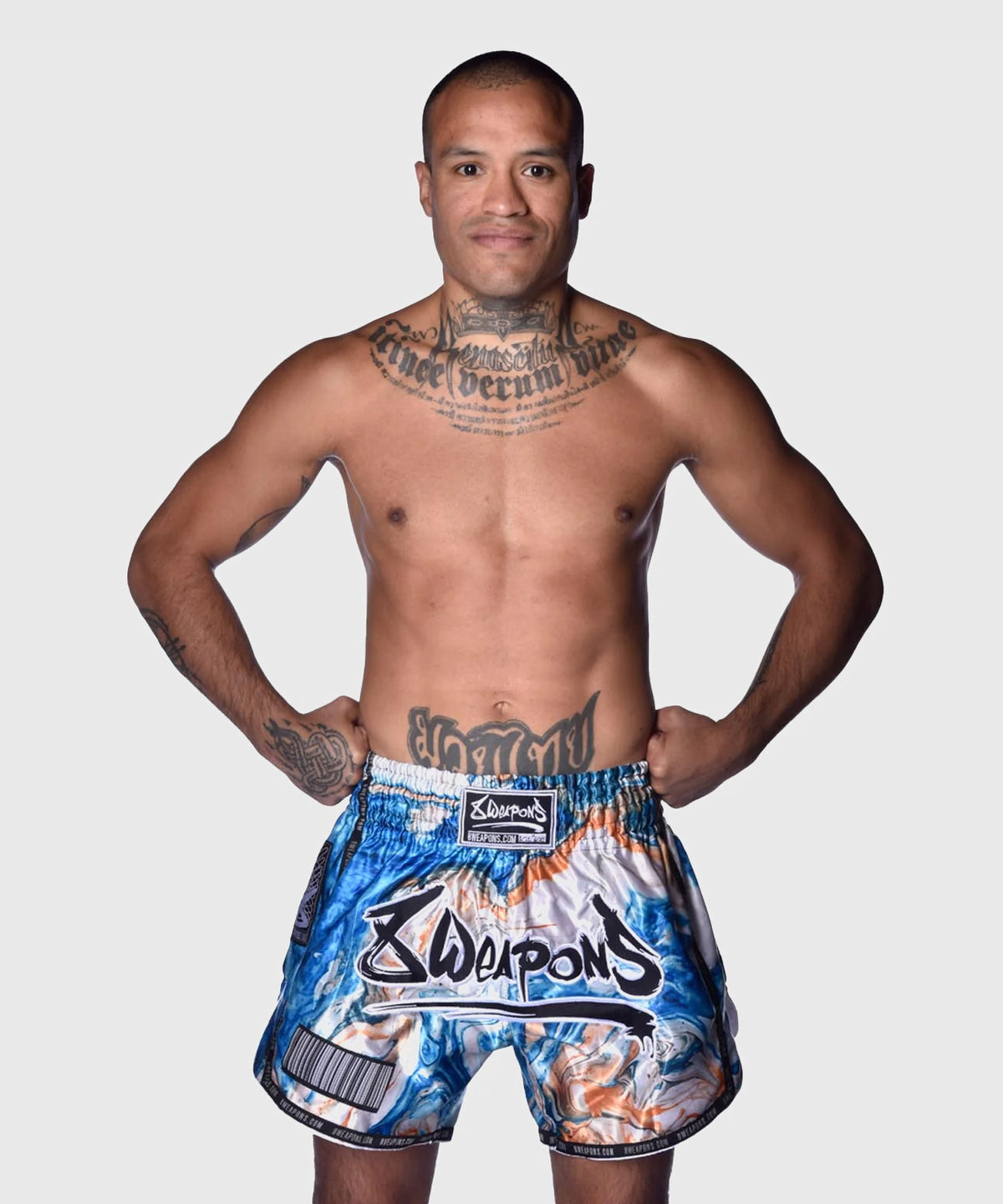 Short de Muay Thai 8 Weapons Vivo Vertigo - Bleu