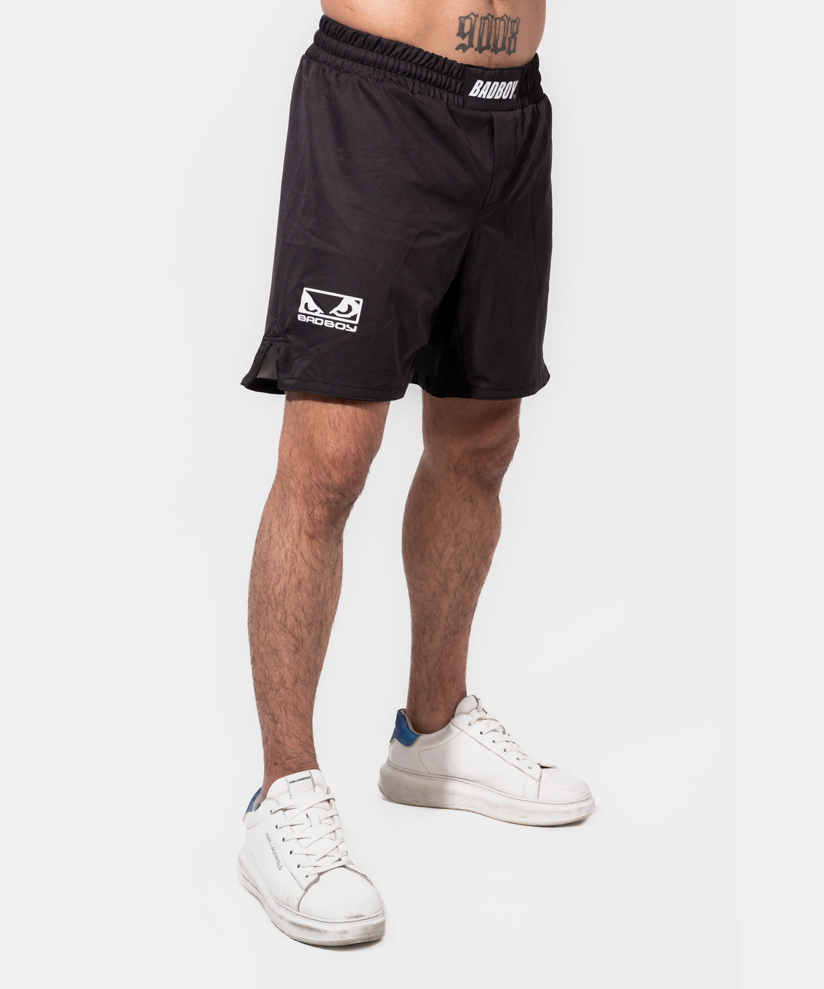 Bad Boy Logo Classic Pantaloncini da MMA - Nero/Bianco