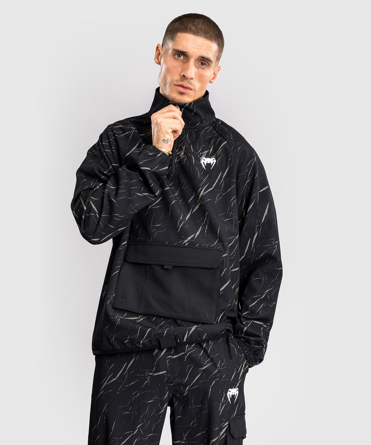 Veste de Survêtement Pour Hommes Venum Trooper - Noir/Beige