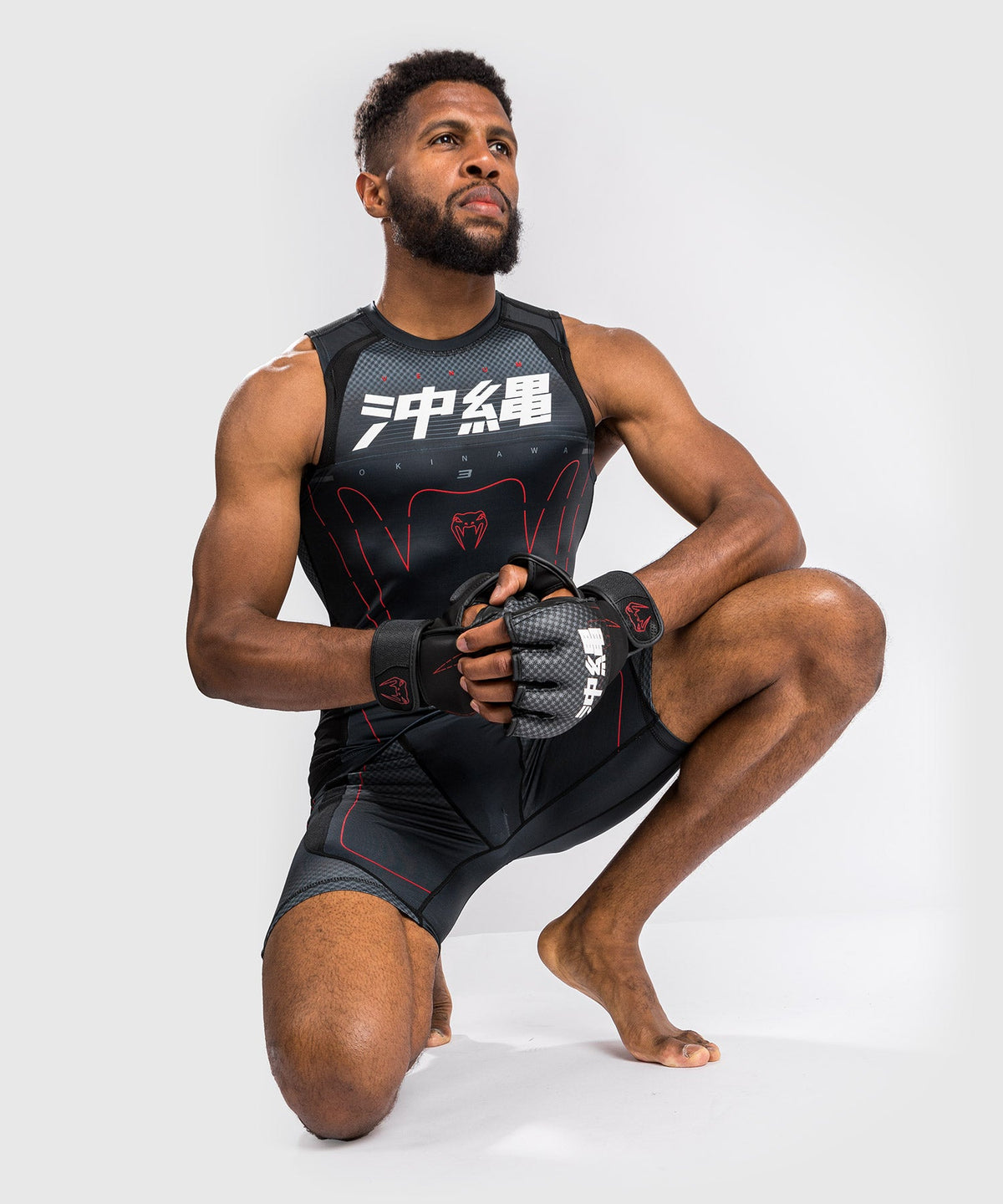 Venum Okinawa 3.0 Rashguard - Ärmellos - Schwarz/Rot