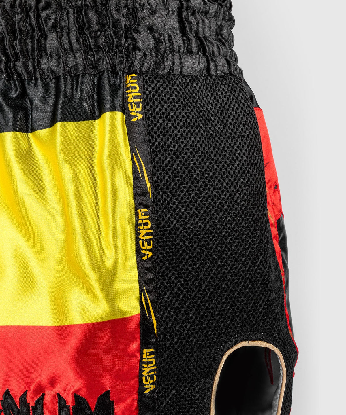 Venum Giant Muay Thai Short - Black/Yellow/Red
