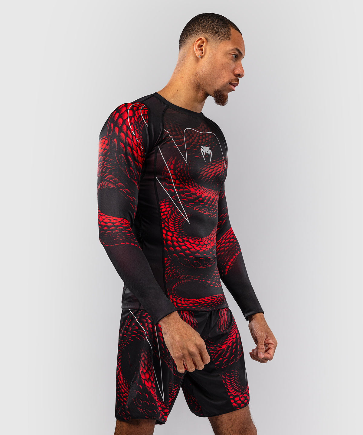 Venum Matupa Rashguard a Maniche Lunghe - Nero/Rosso/Argento