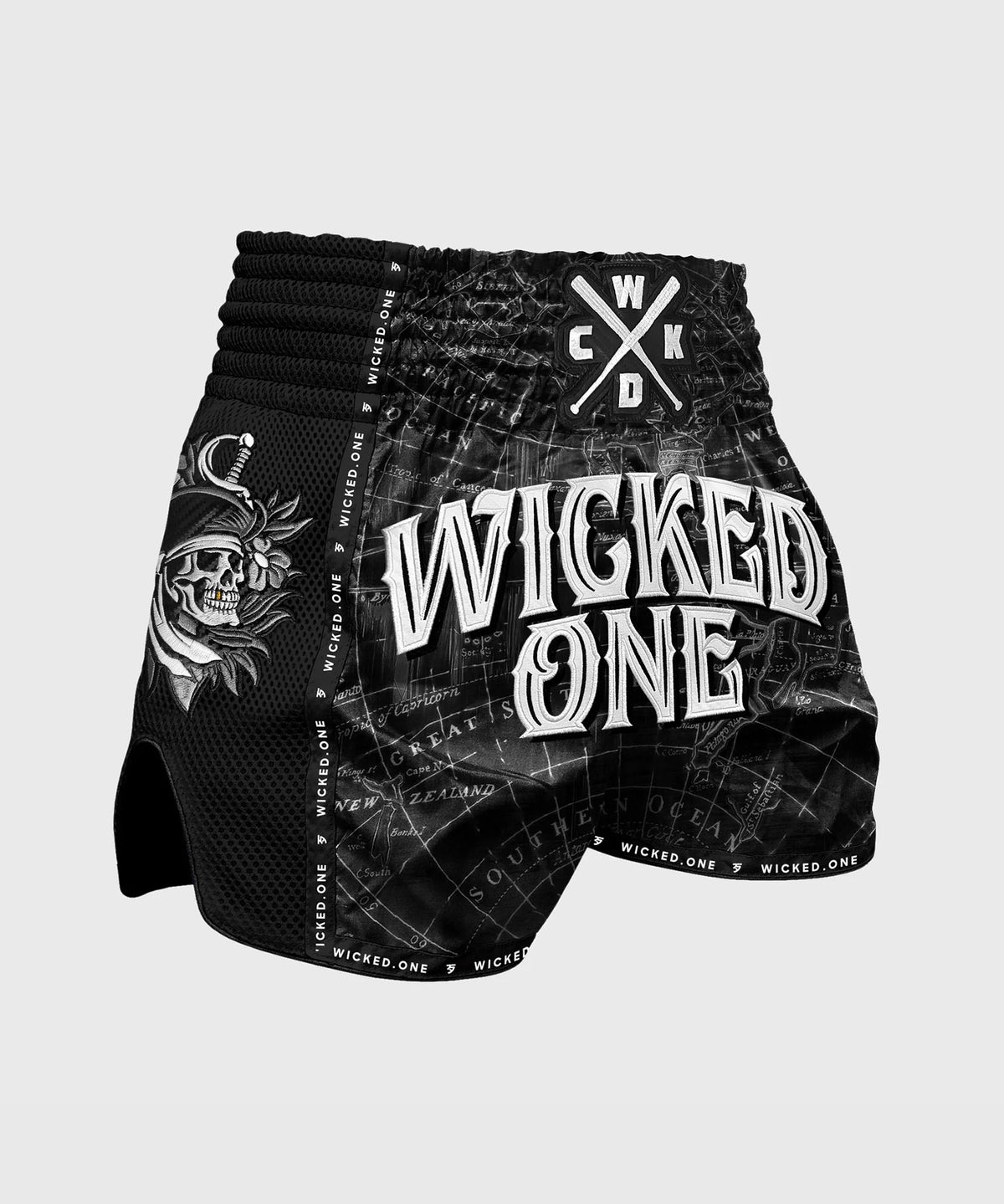 Wicked One Hacker Pantaloncini da Muay Thai - Nero