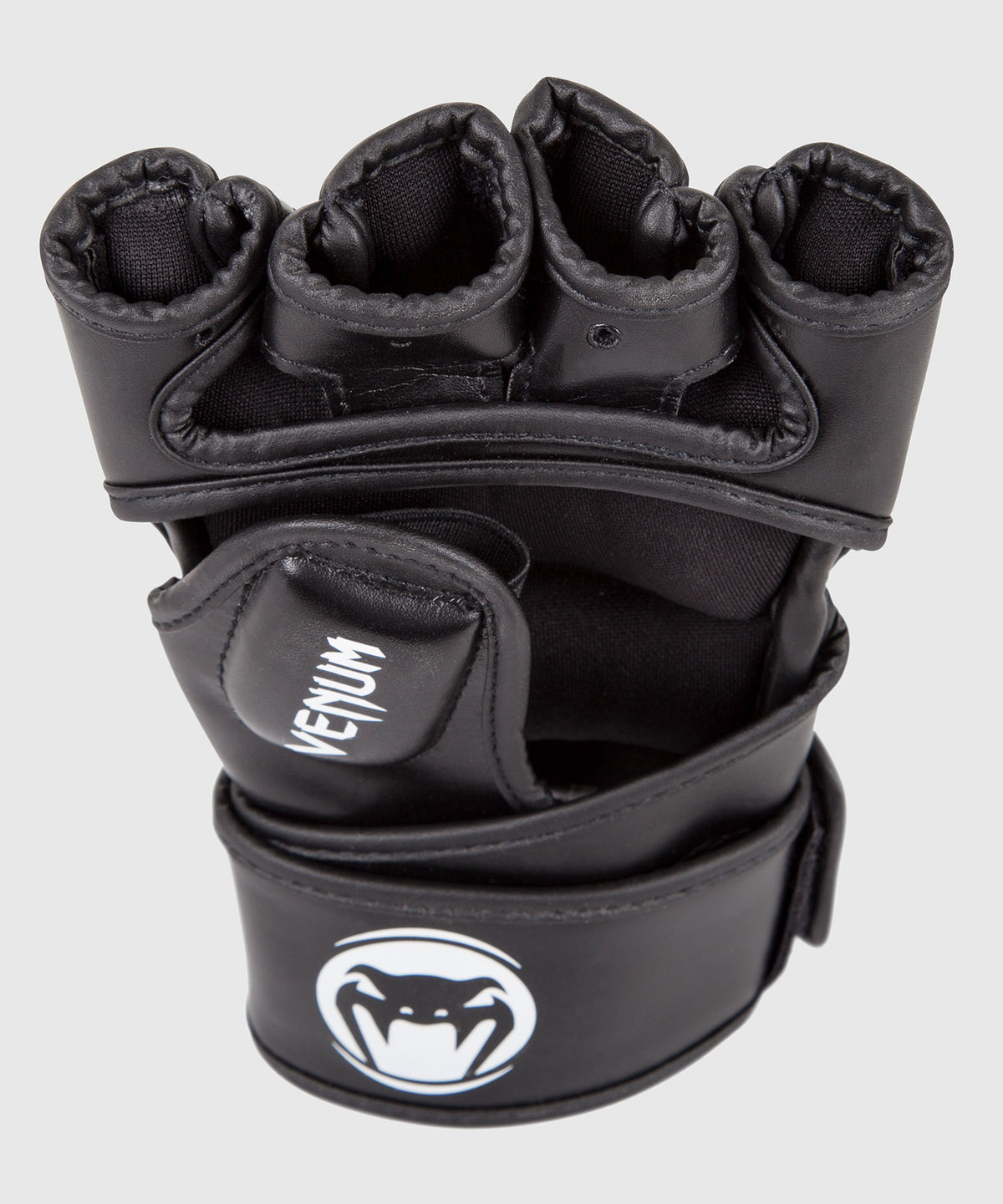 Venum Impact Guantes de MMA - Cuero Skintex - Negro