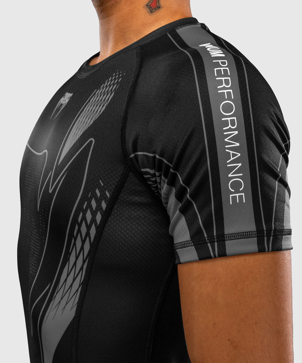 Venum Amazonia Reborn Short Sleeve Rashguard - Black/Grey
