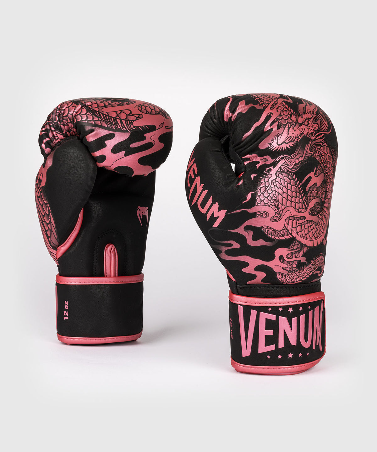 Venum Impact Dragon's Flight Boxhandschuhe - Schwarz / Metallic-Rosa