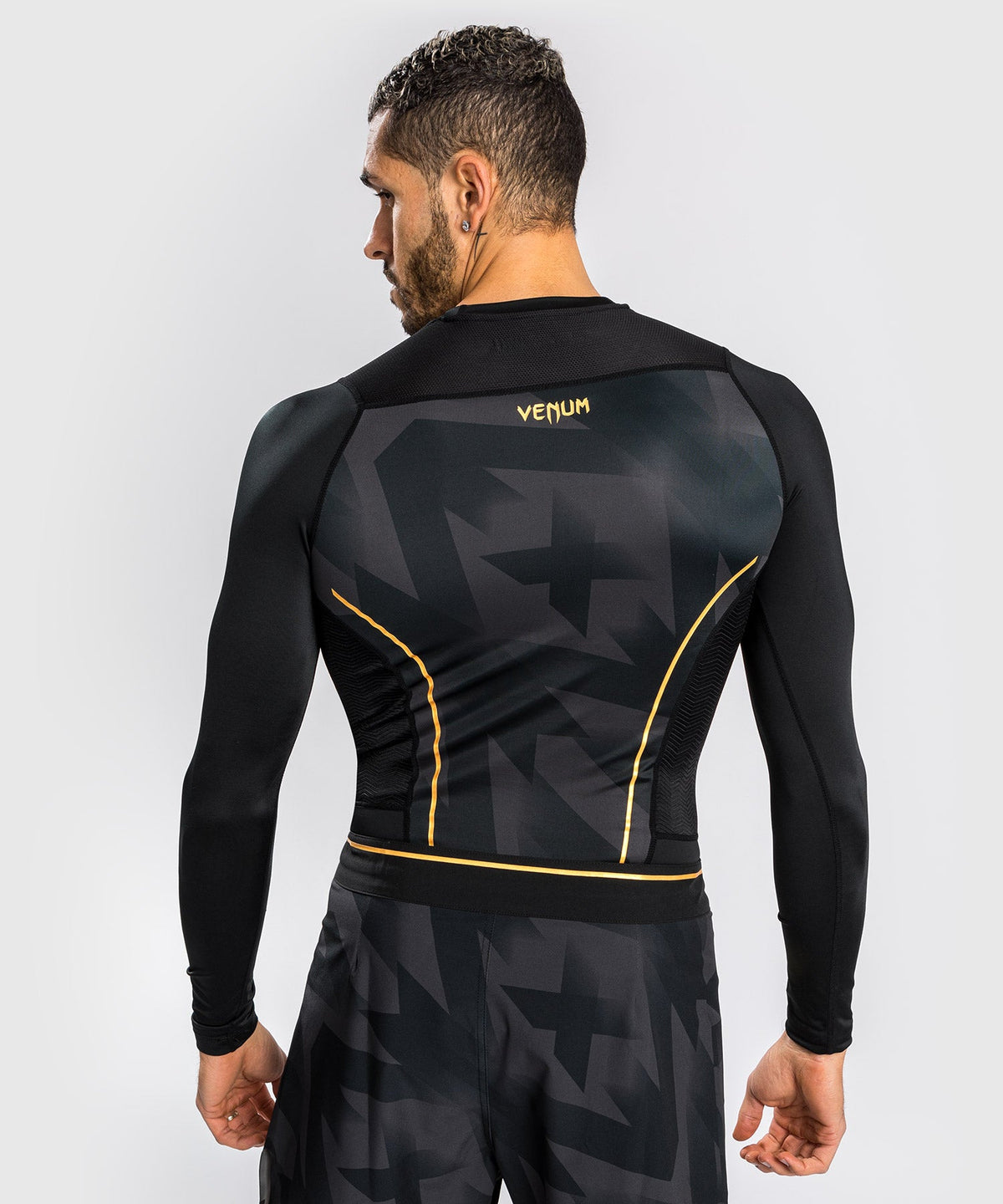 Rashguard Venum Razor - Manches Longues - Noir/Or