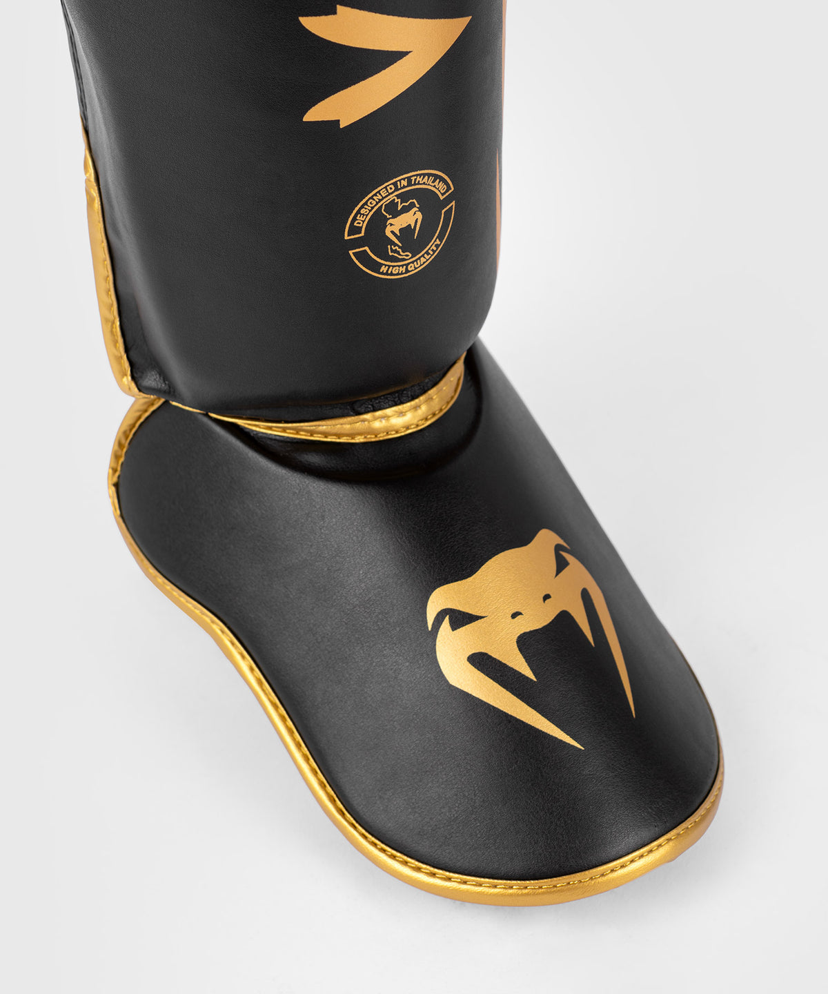 Venum Challenger Espinilleras de pie - Negro/Oro