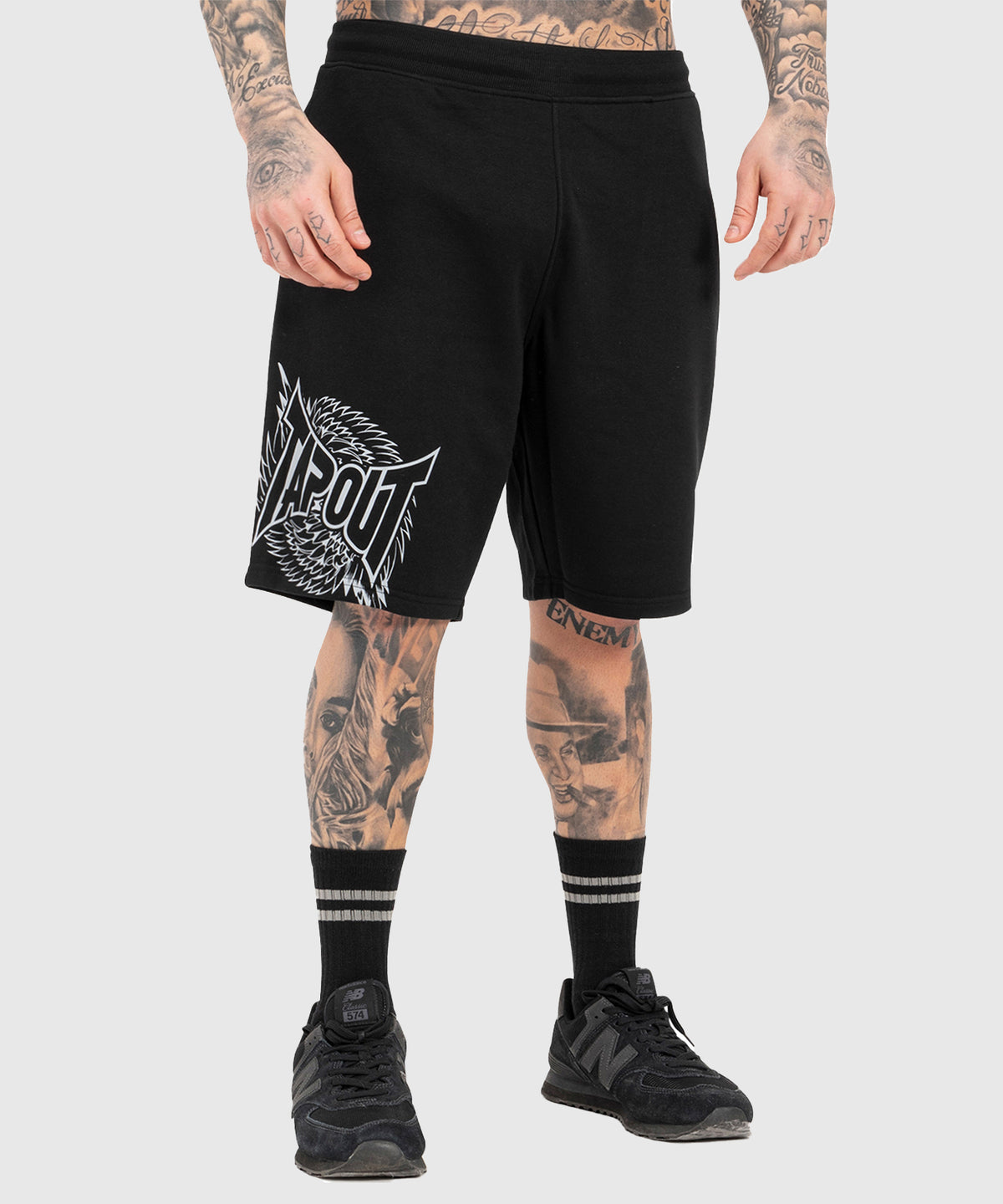 Tapout Spirit Fightshorts - Nero/Grigio