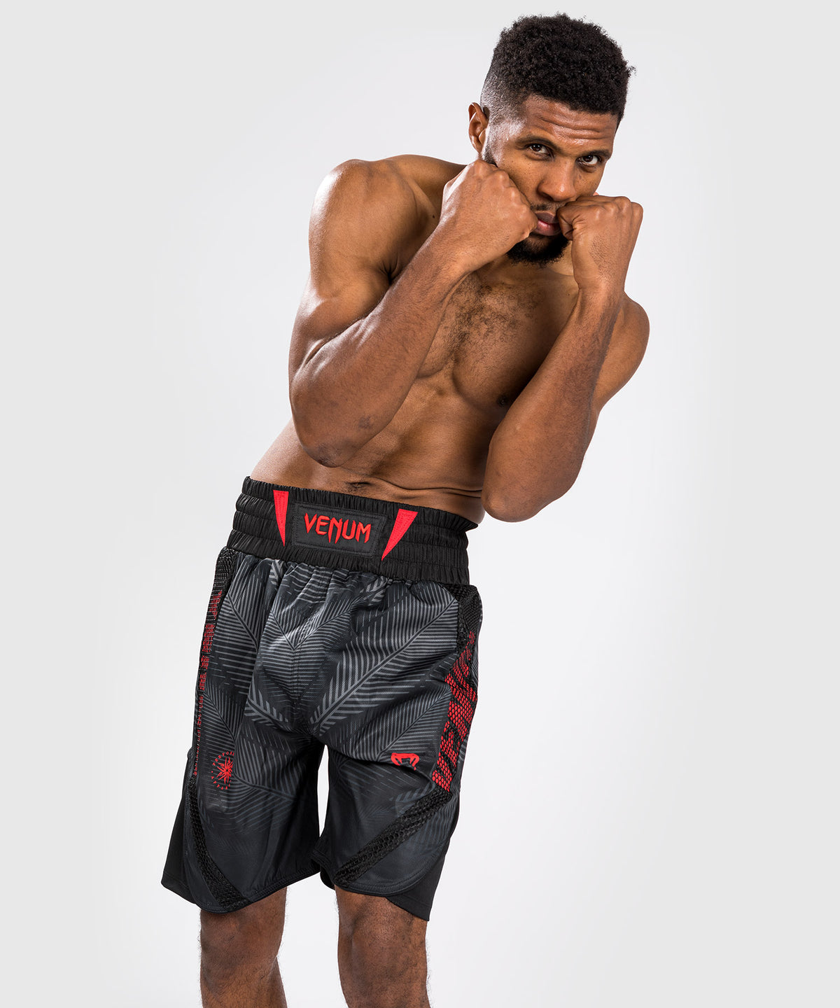 Pantaloncini da boxe Venum Phantom - Nero/Rosso