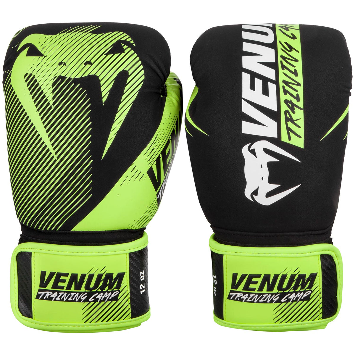 Gants de boxe Venum Training Camp 2.0 - Noir/Jaune Fluo