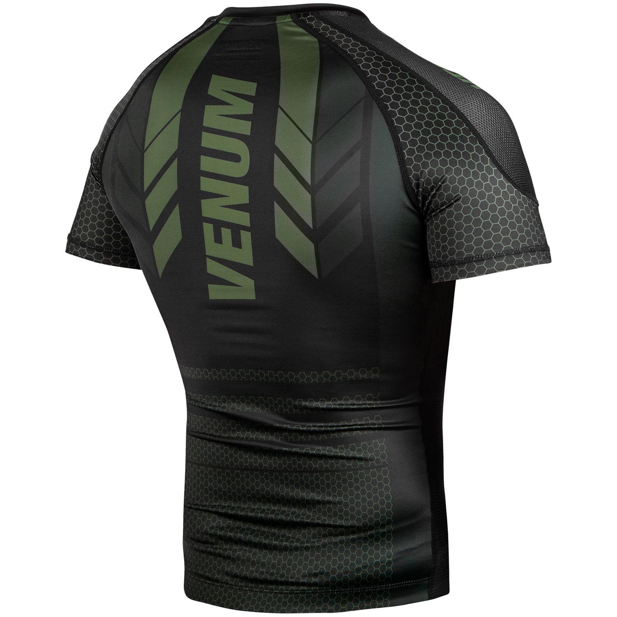 Rashguard Venum Technical 2.0 - Mangas Cortas – Negro/Caqui