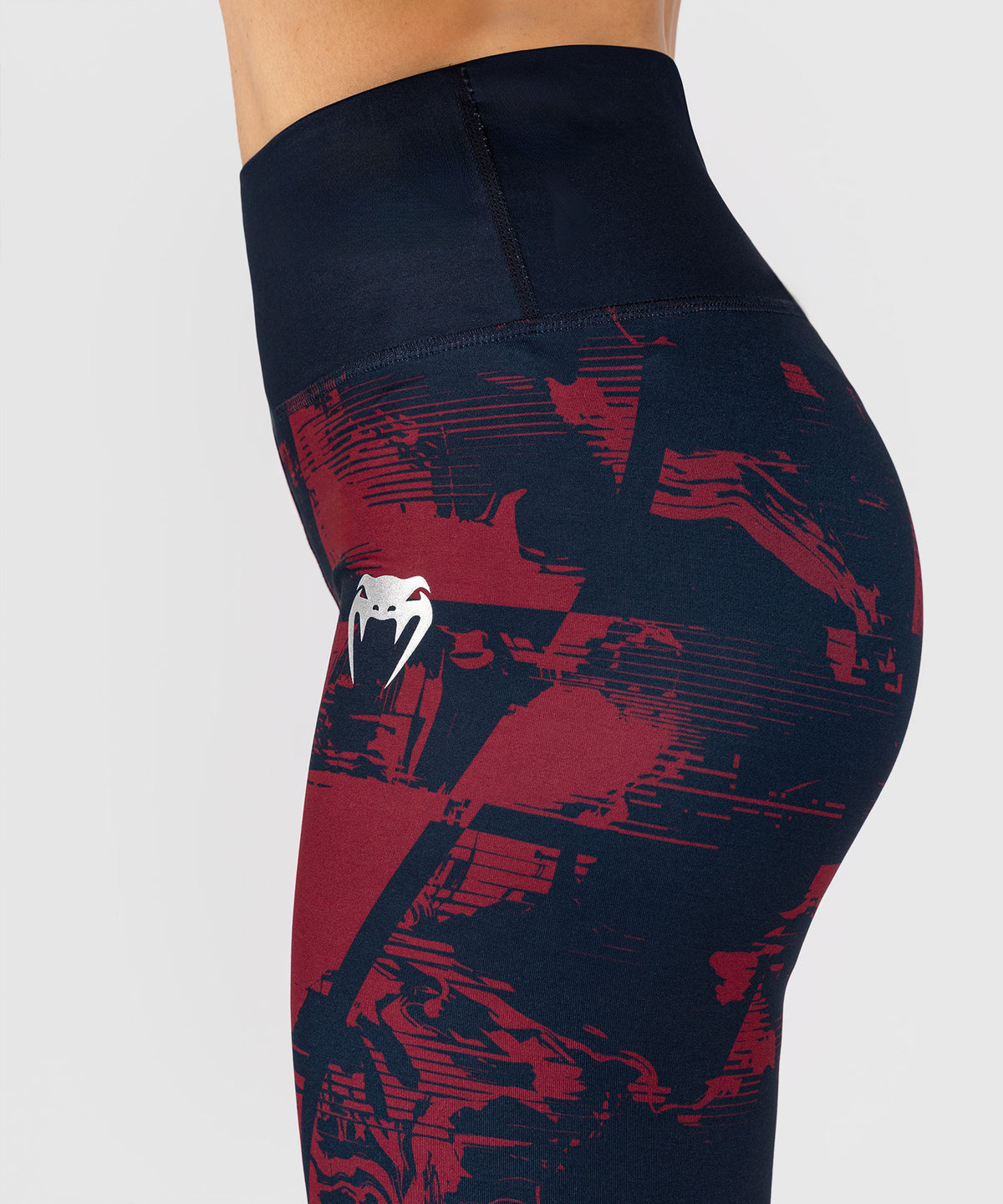 Legging Femme UFC Zenith by Venum Authentic Fight Week - Bleu marine/Bordeaux/Argent