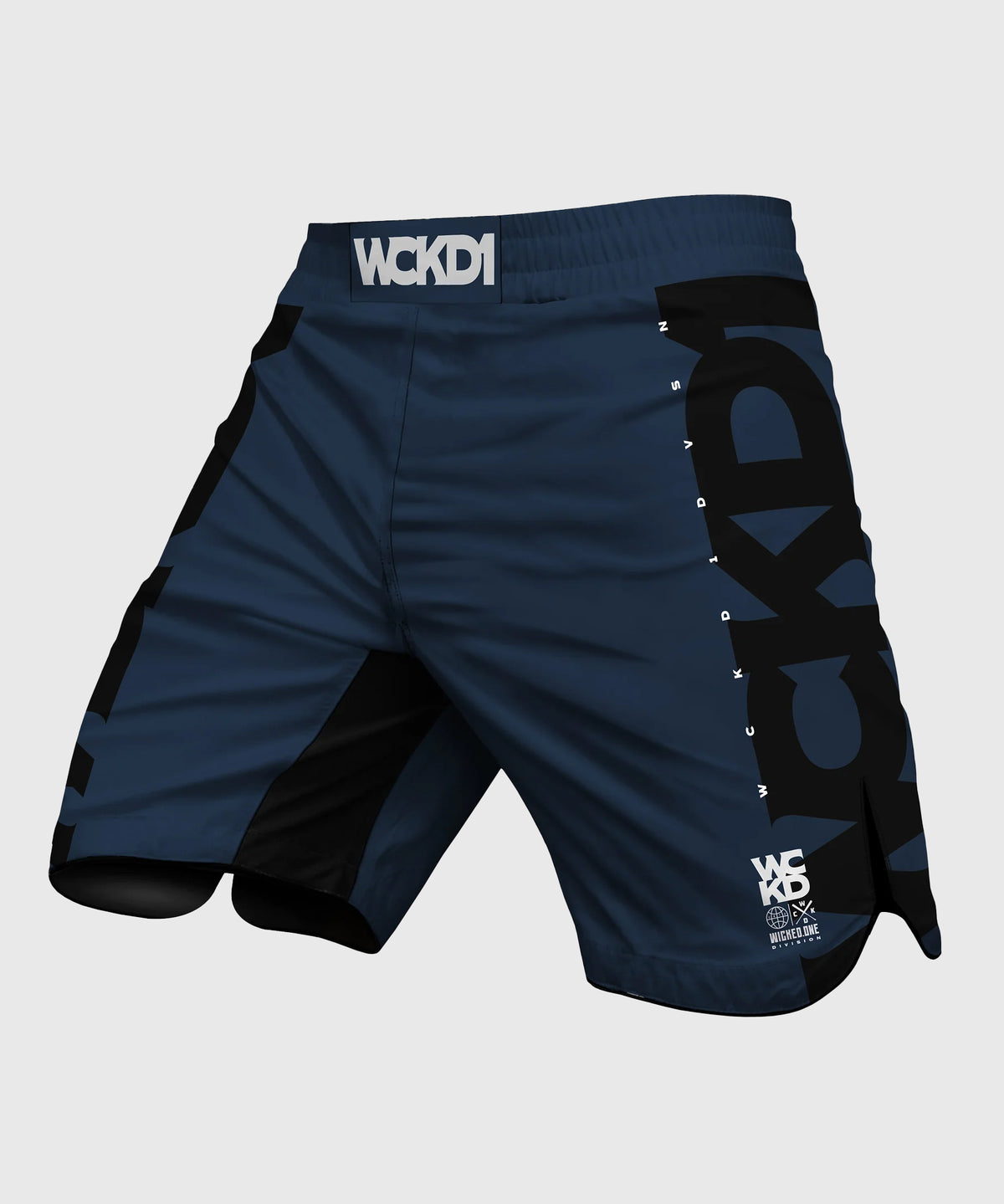 Wicked One Eager Wckd Fight Shorts - Navy Blue