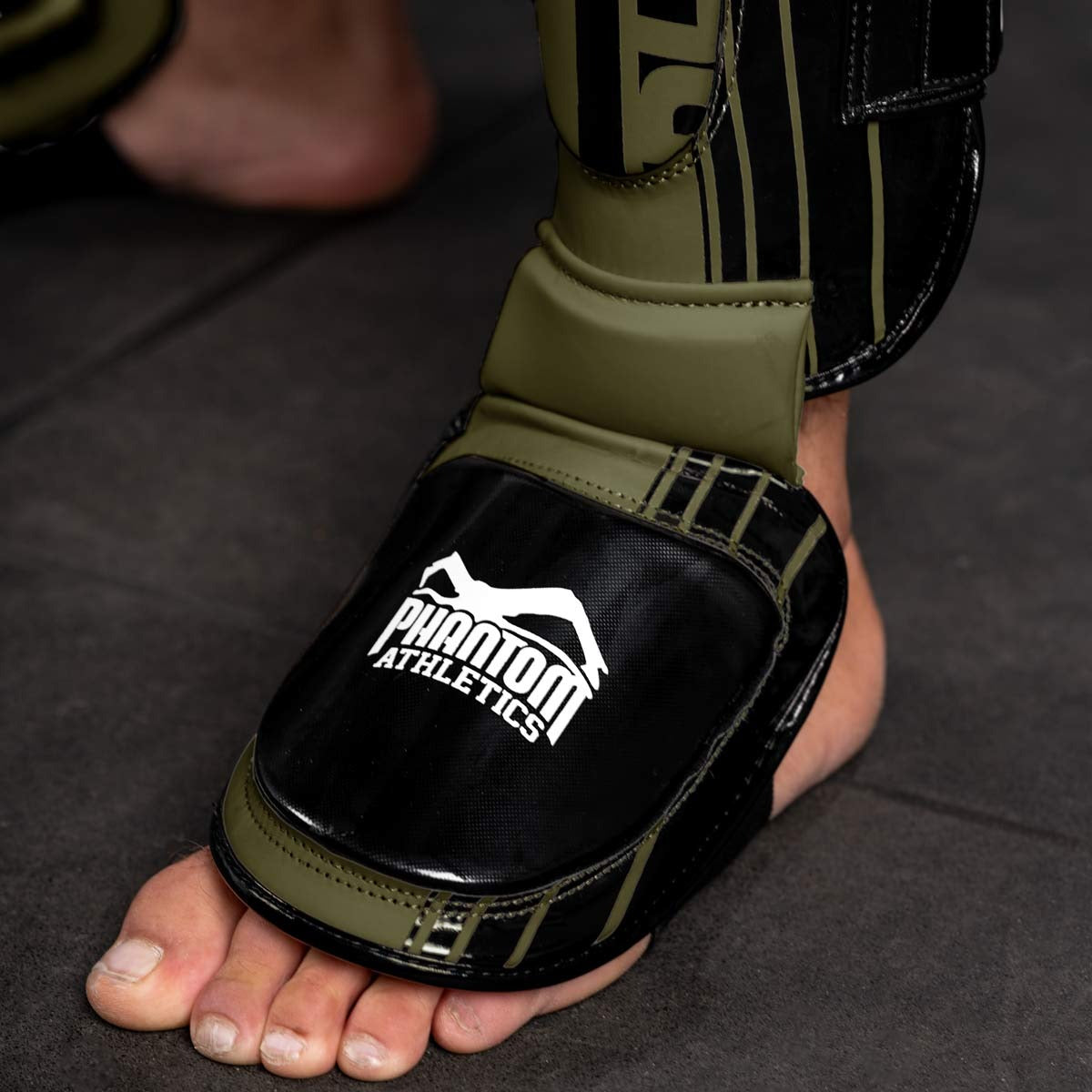 Protège-Tibias Phantom Athletics Apex Hybrid - Kaki