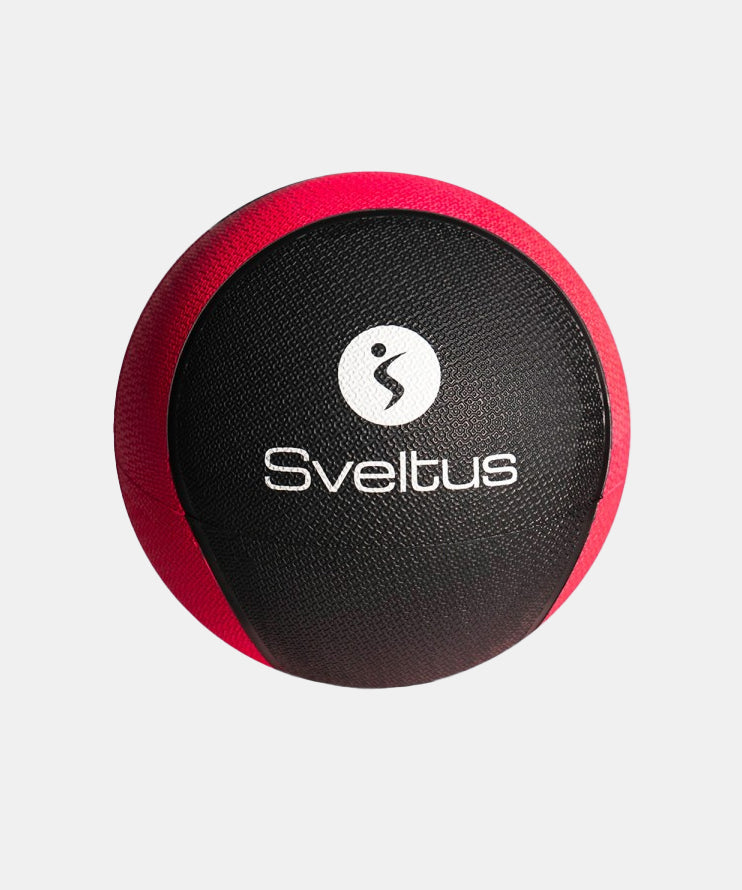 Sveltus Rubber Palla Medica 4kg - Nero/Rosso