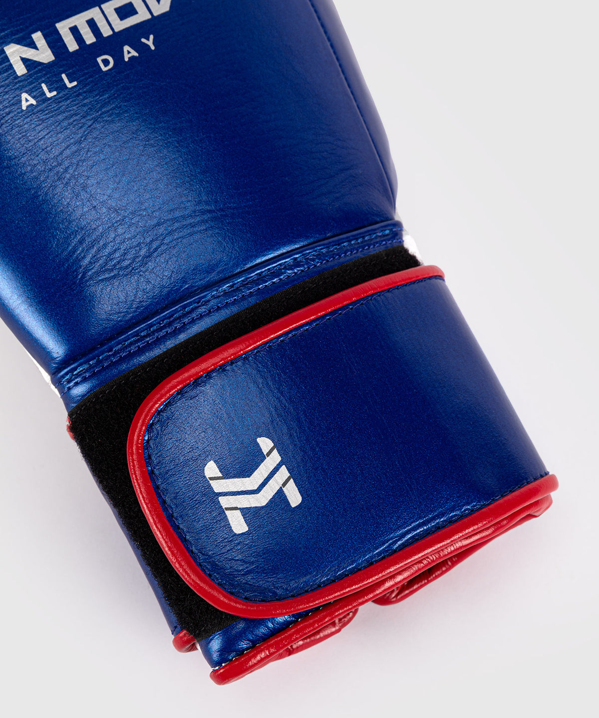 Hit N Move All Day® Pro Grip Plus Guantes de Boxeo - Azul/Blanco/Rojo