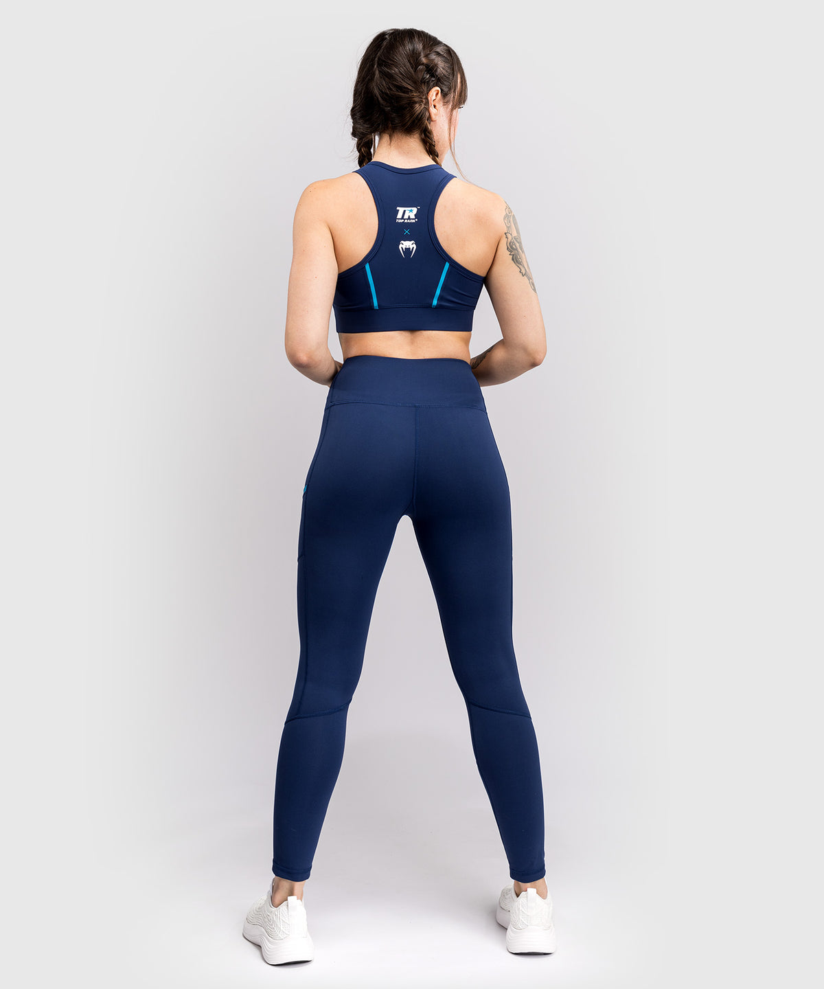 Venum x Top Rank Original Women's 7/8 Leggings - Navy Blue