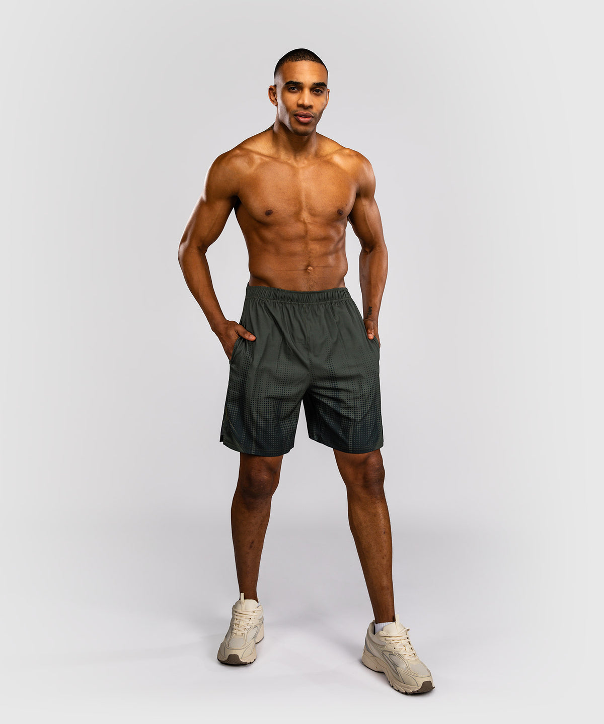 Venum Stealth Training Shorts - Khaki/Dark Green