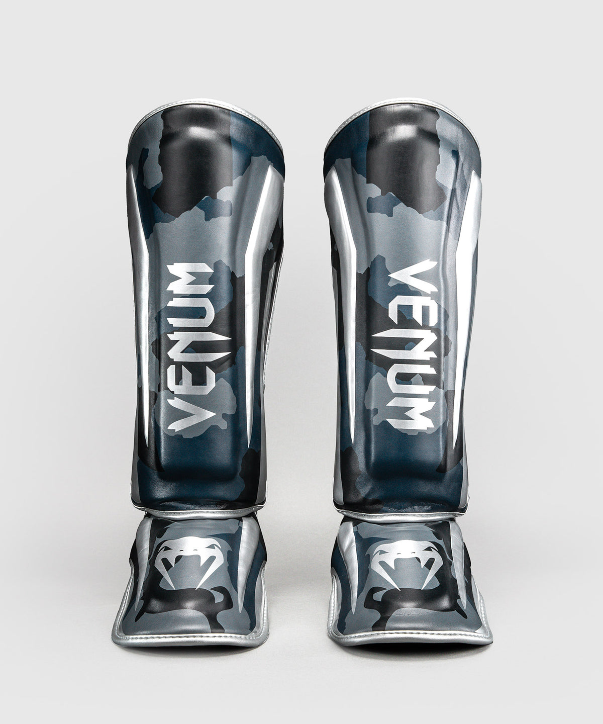 Venum Elite Camo Shin Guards - Dark Navy/Blue