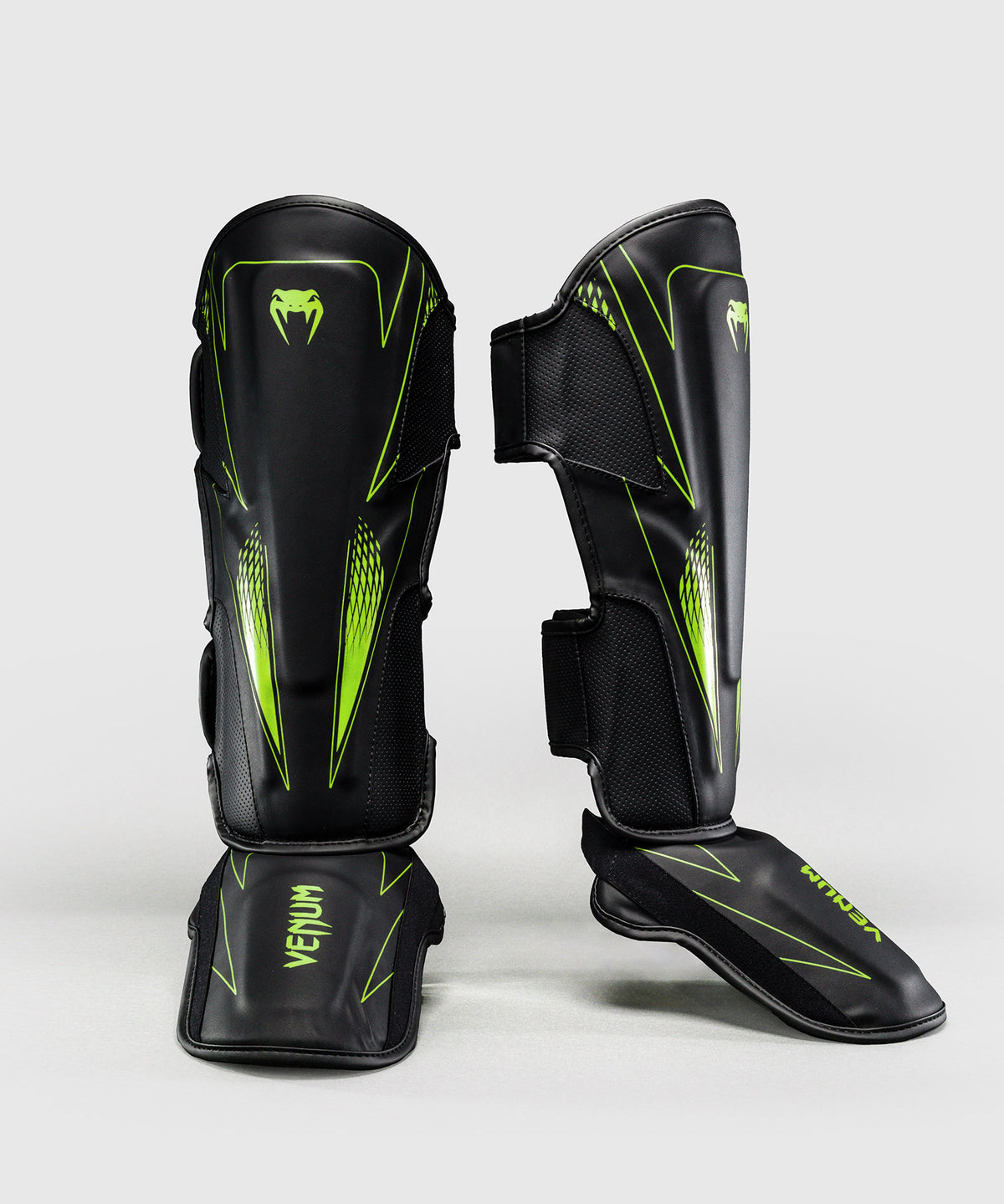 Venum Amazonia Reborn Shin Guards - Black/Green