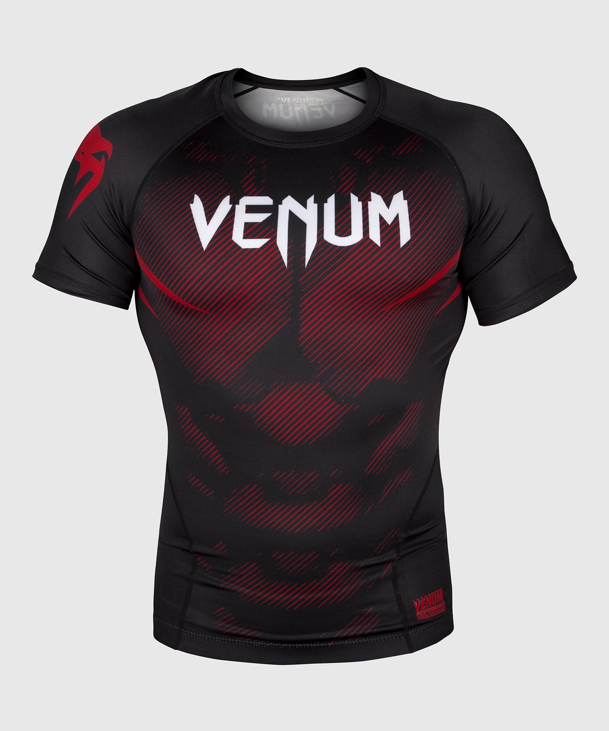 Rashguard Venum NoGi 2.0 - Manches courtes Approuvé IBJJF - Noir
