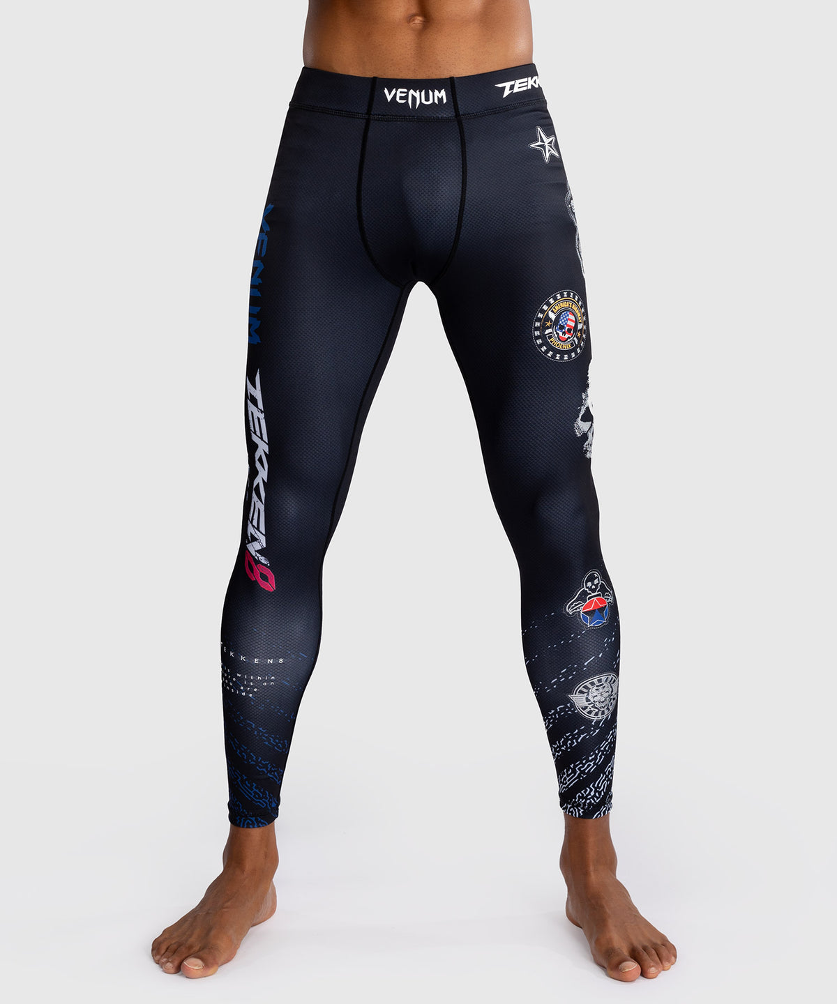Venum x TEKKEN 8 - Paul Phoenix Spats - Schwarz/Blau