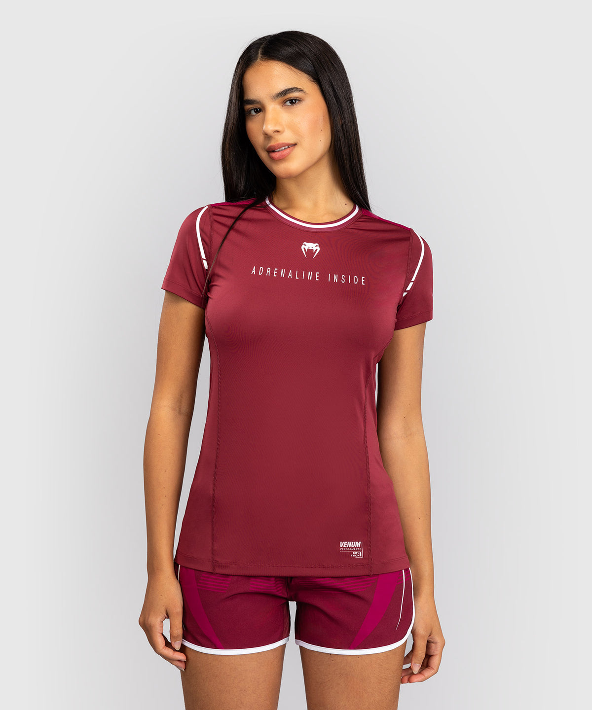 Venum Adrenaline Camiseta Dry-Tech para Mujer – Burdeos/Rosa