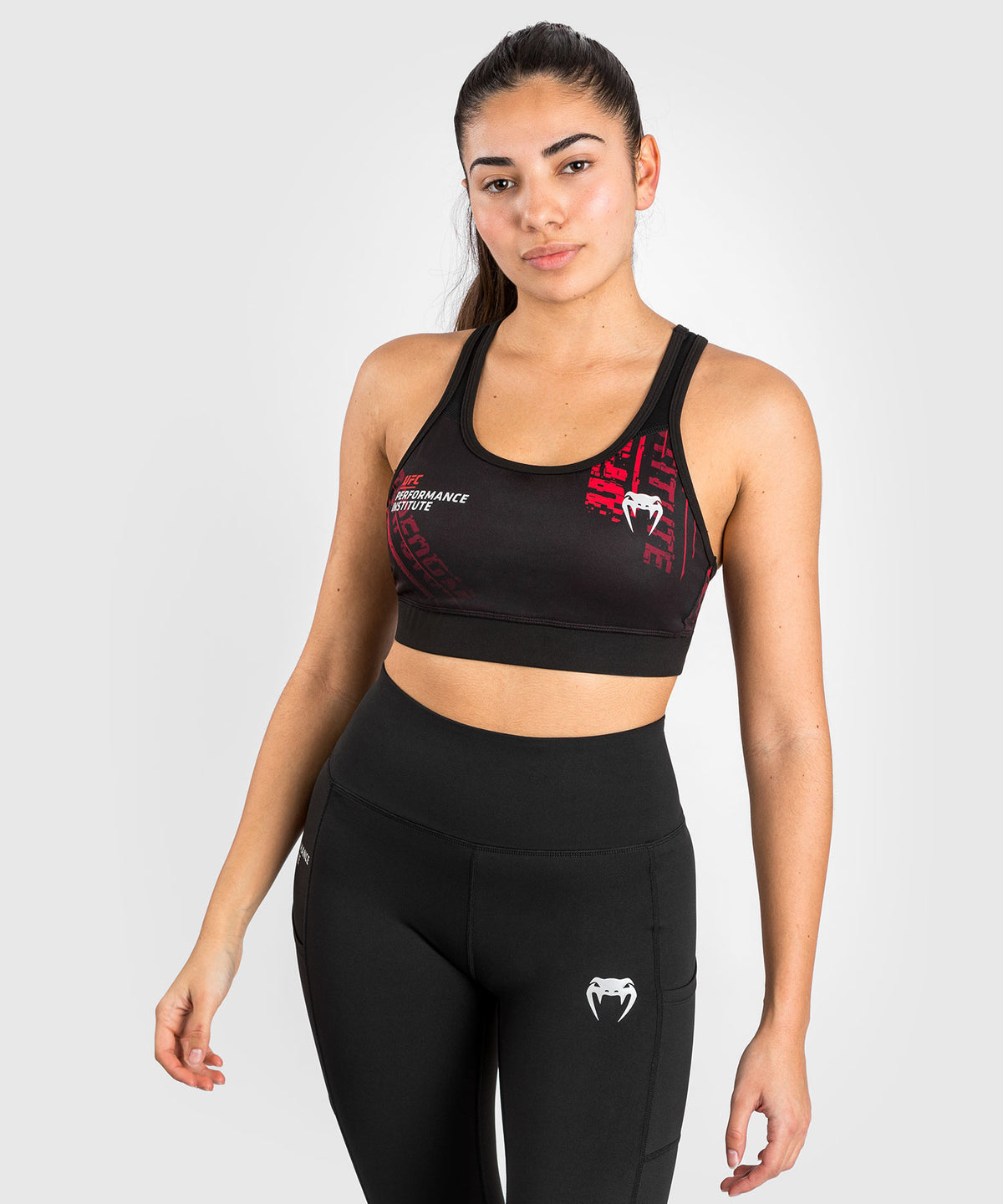 Brassière de sport pour femmes UFC Performance Institute 2.0 - Noir/Rouge