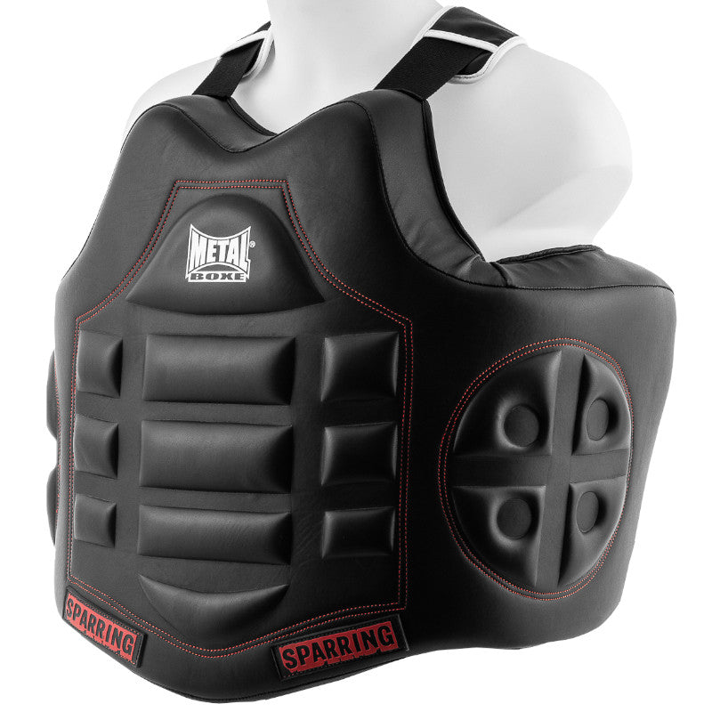 Metal Boxe Integral Sparring Body Protector - Black