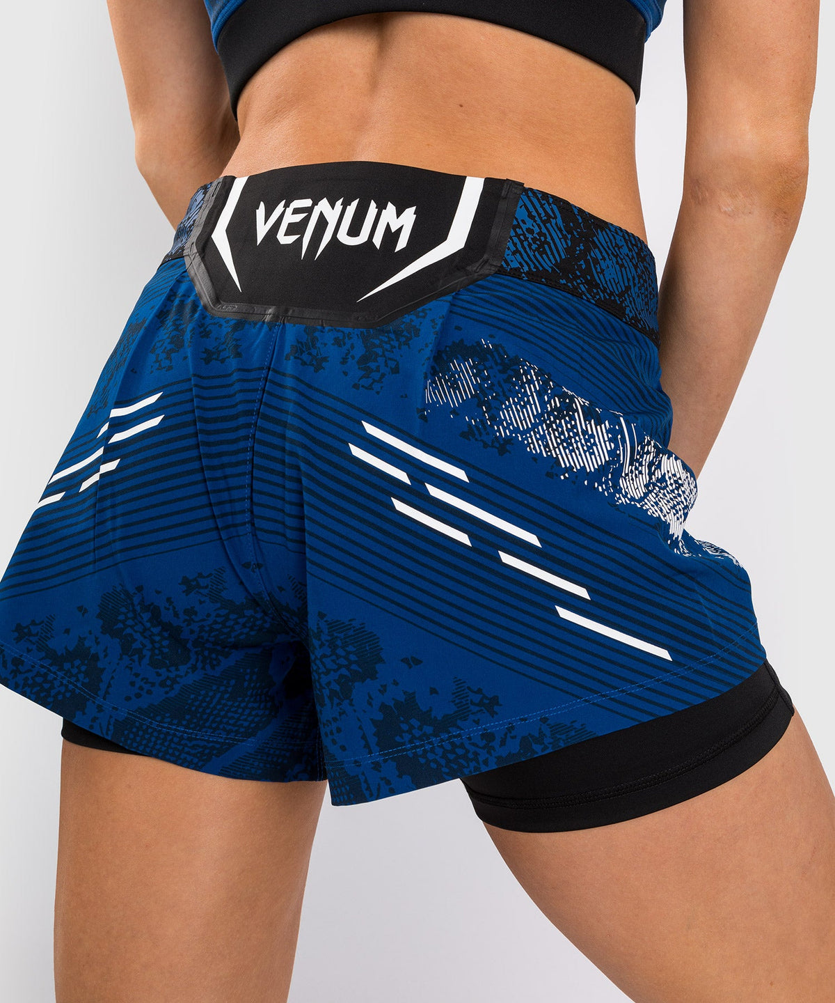 Short de Combat pour Femmes UFC Adrenaline by Venum Authentic Fight Night - Bleu