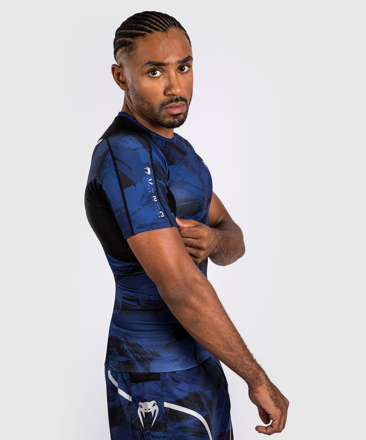 Venum Electron 3.0 Lycra Manga Corta - Azul Marino