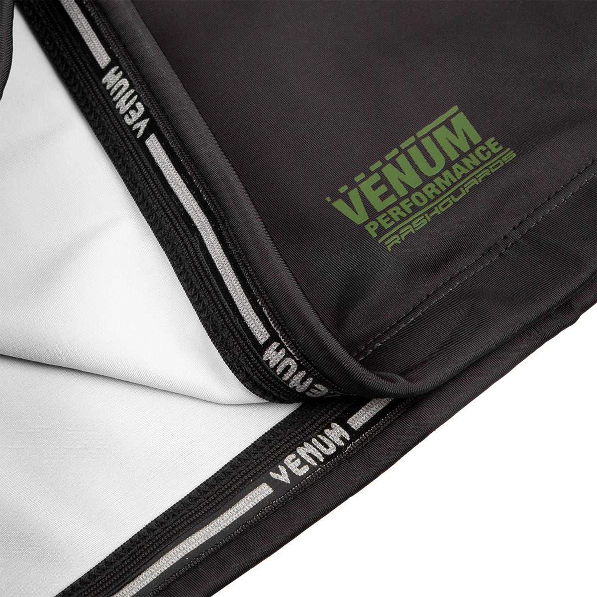 Venum Signature Rashguard - Langarm - Schwarz/Kaki - Exclusiv