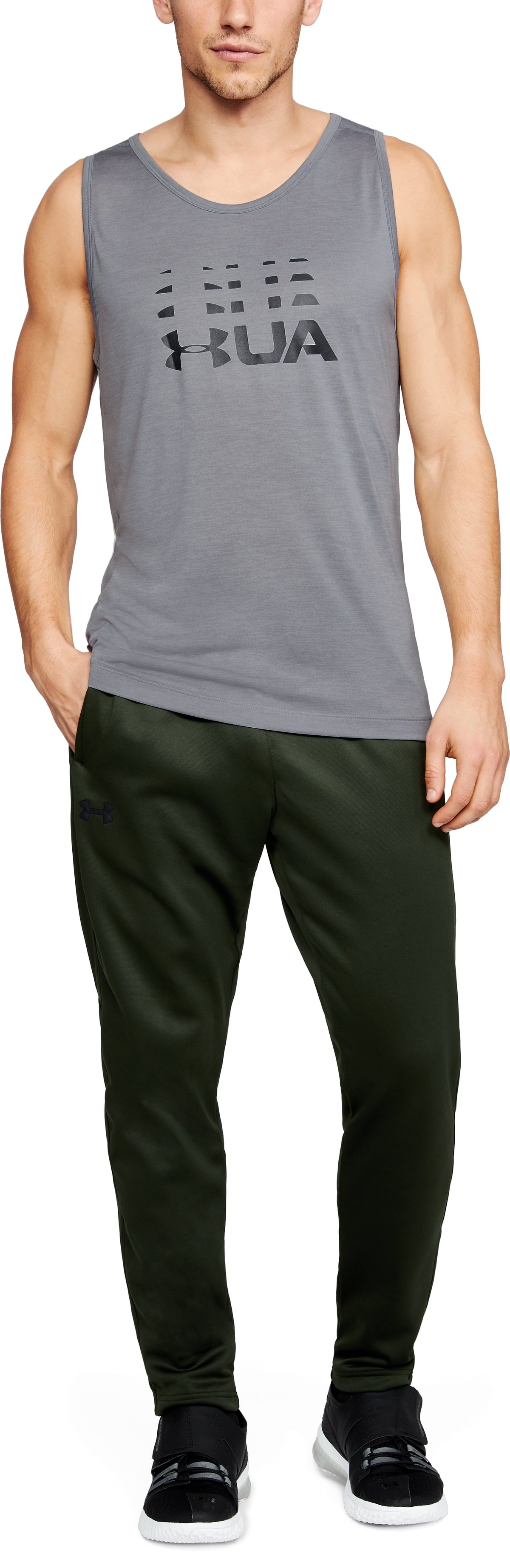 Under Armour Tech Graphic Tanktop – Grau