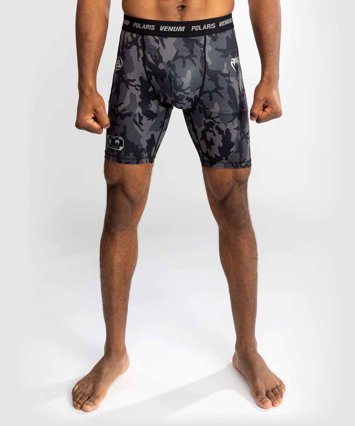 Venum x Polaris Vale Tudo Shorts - Negro/Gris Tormenta