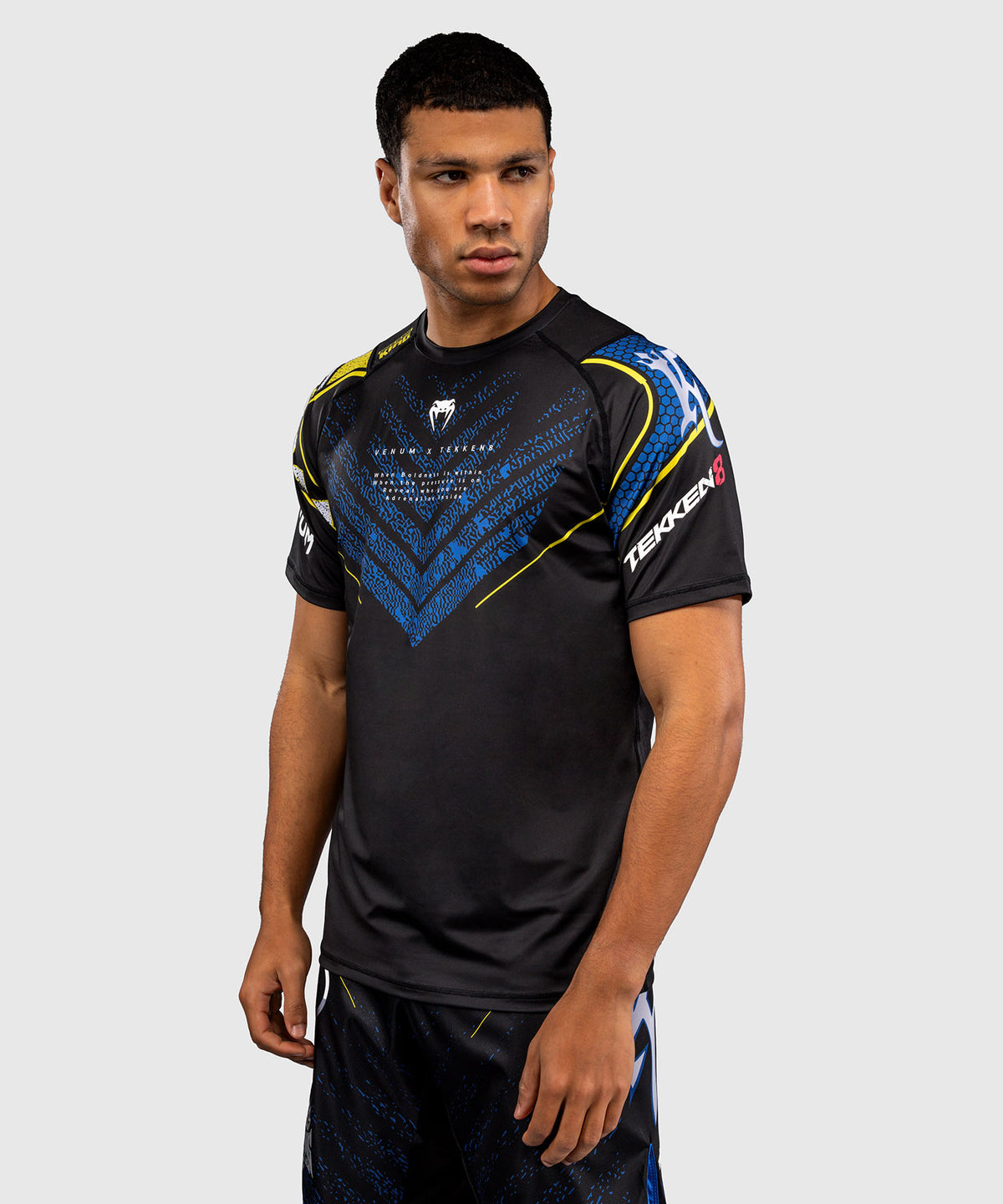 Venum x TEKKEN 8 Camiseta Dry-Tech King - Negro/Amarillo