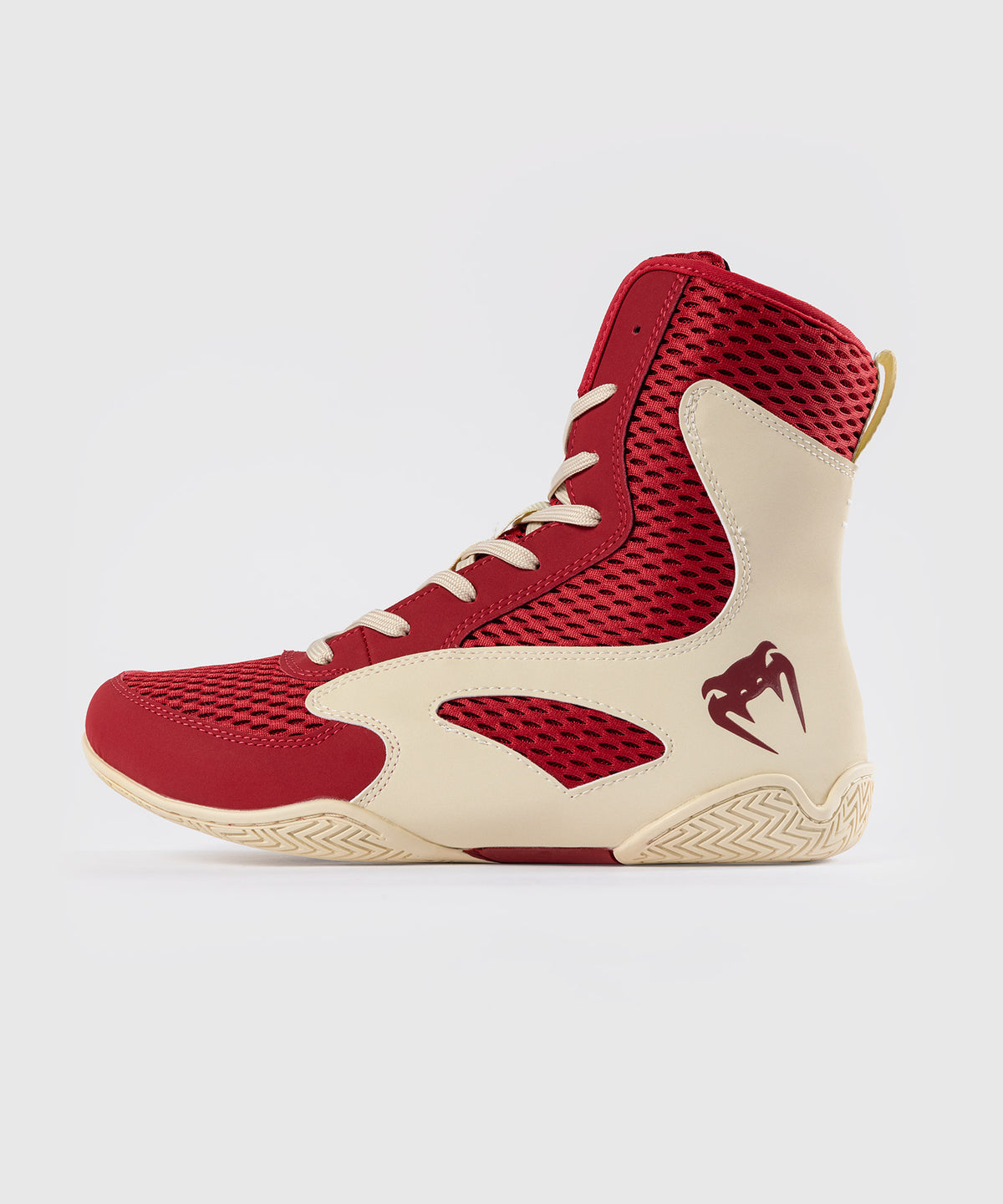 Venum Contender Boxing Shoes - Ruby Red/ Ivory