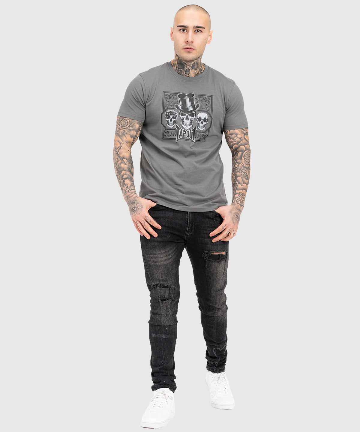 Tapout Skull T-shirt - Grigio/Nero