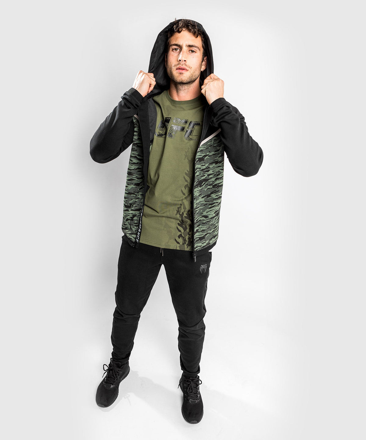Hooded Sweatshirt Venum Laser Evo 2.0 - Khaki Camo