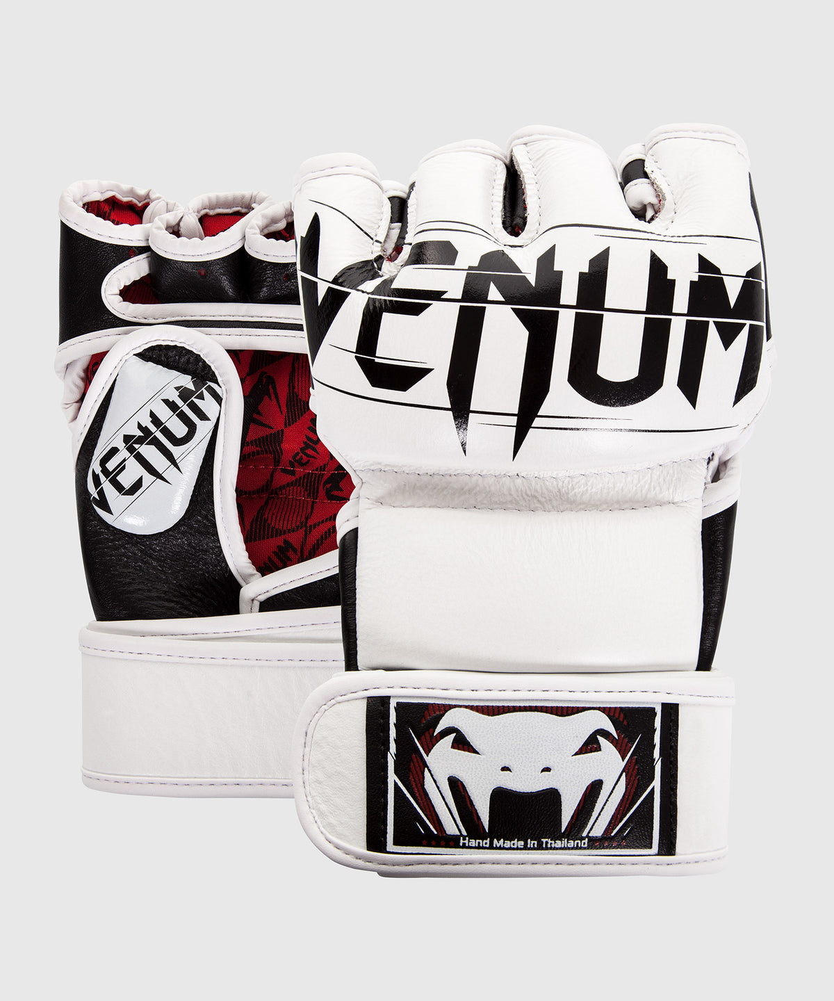 Venum Undisputed 2.0 Cuero Nappa Guantes de MMA - Blanco