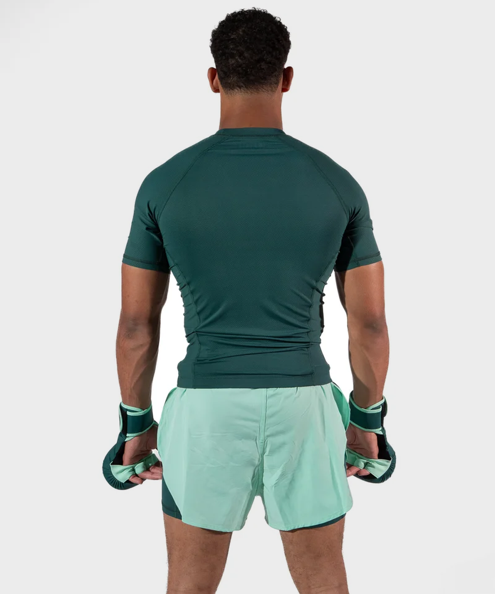 Metal Boxe Performance Deep Waters Rashguard de Manga Corta - Verde