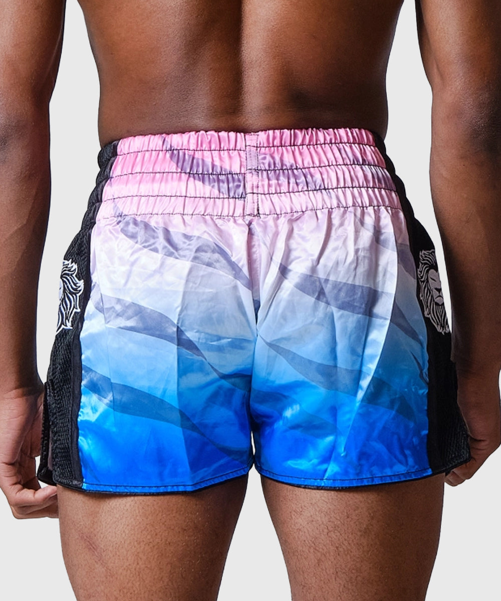 Elion Raja Pantaloncini da Muay Thai - Rosa/Blu