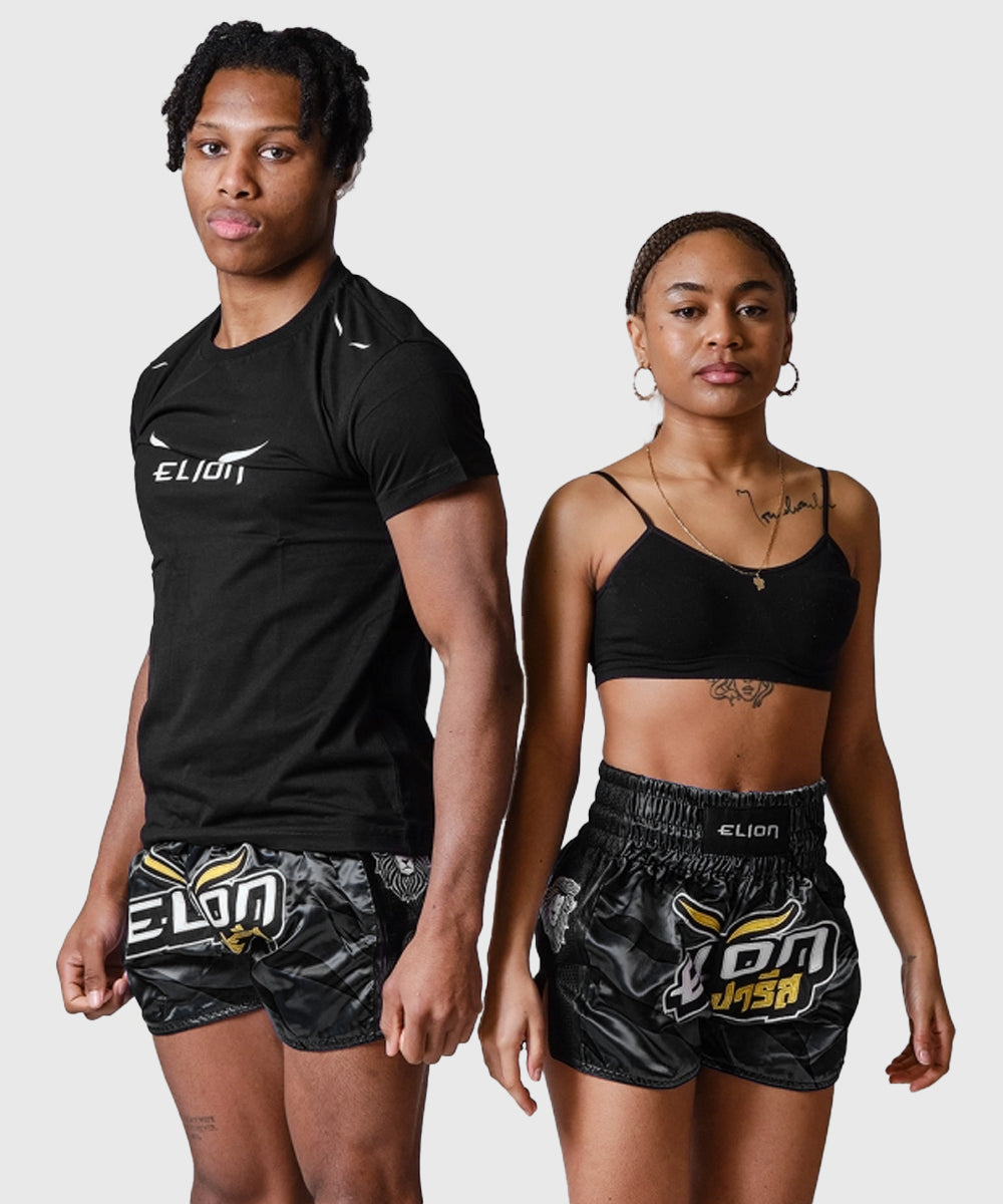 Elion Raja Muay Thai Shorts - Schwarz