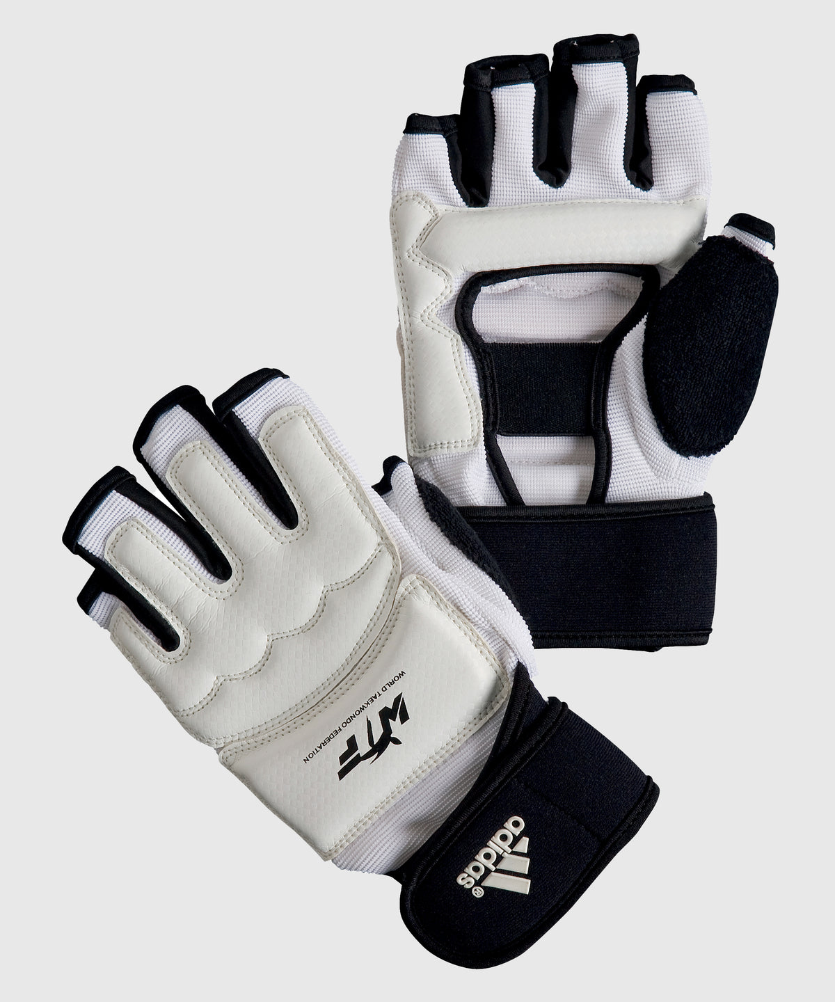 Adidas Guanti da Taekwondo Allenamento e Competizione - Bianco/Nero